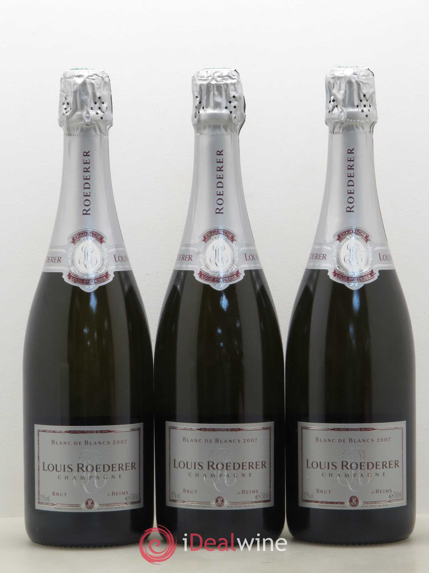 Blanc de Blancs Brut Louis Roederer 2007 - Lot de 3 bouteilles - 0