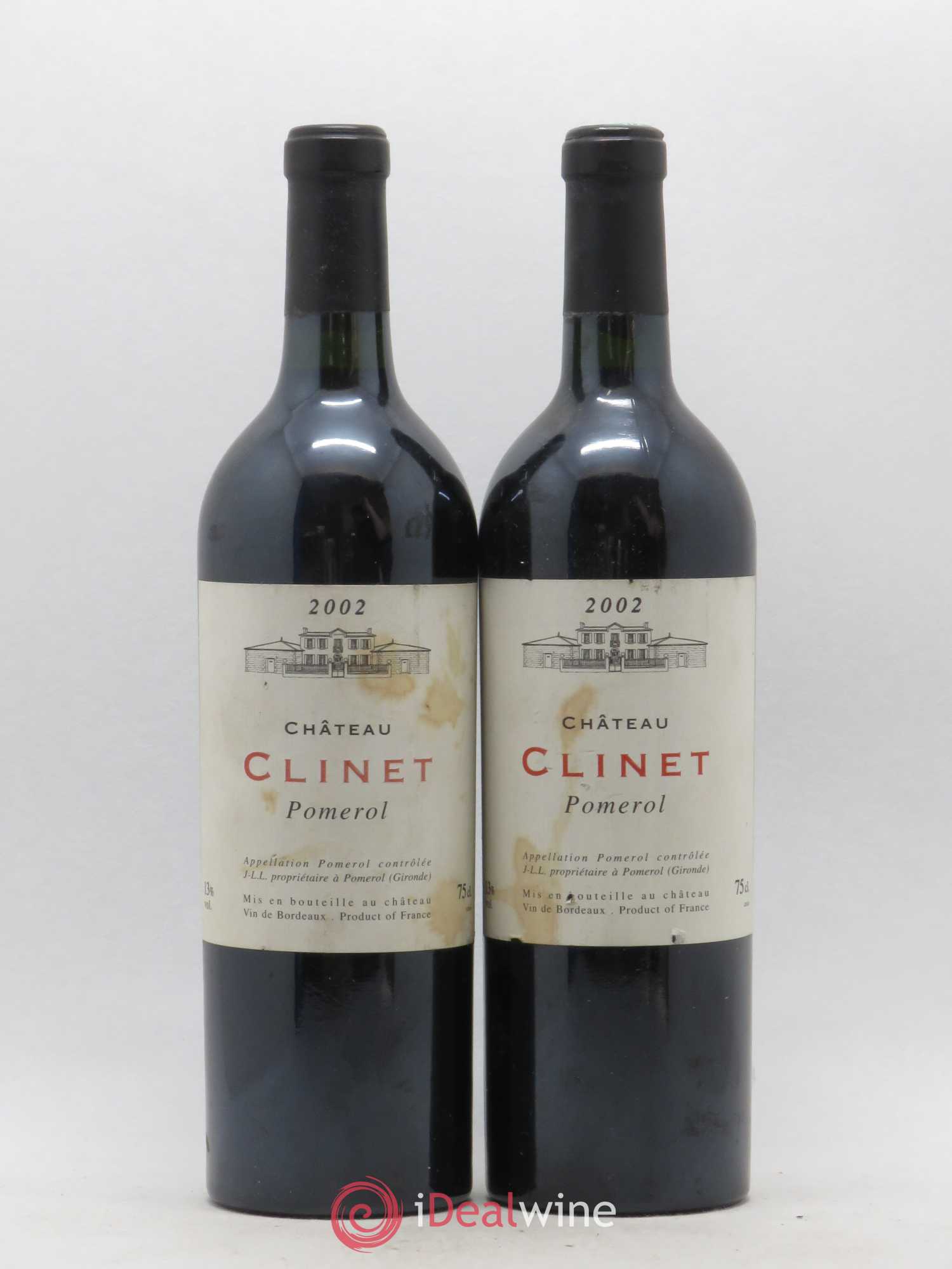 Château Clinet 2002 - Lot de 2 bouteilles - 0