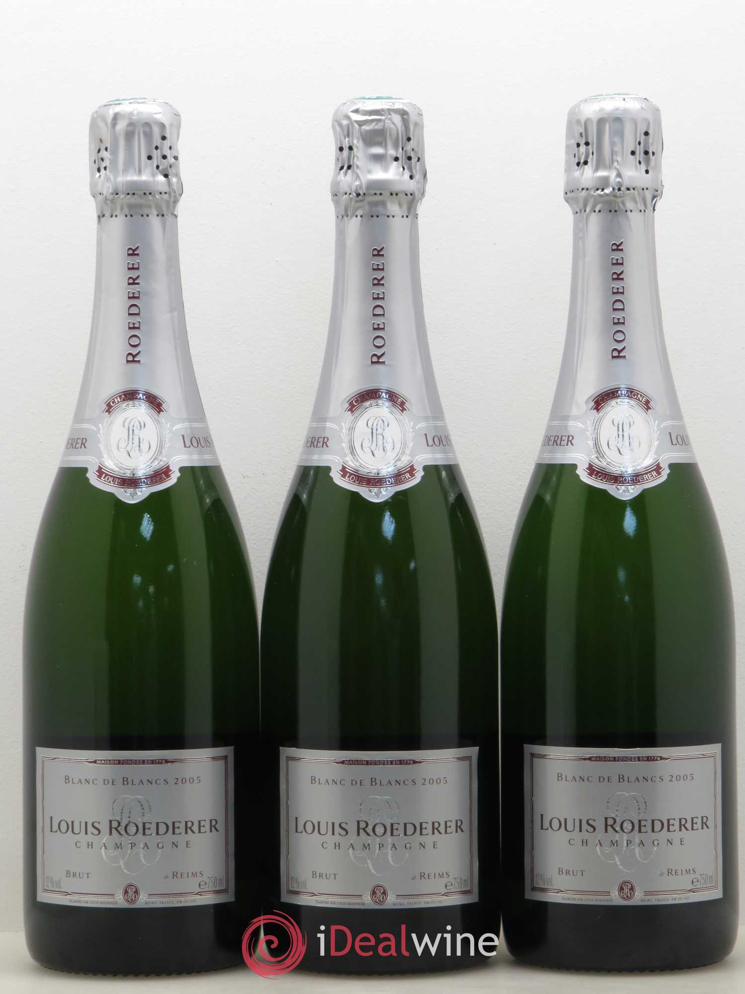 Blanc de Blancs Brut Louis Roederer 2005 - Lot de 3 bouteilles - 0