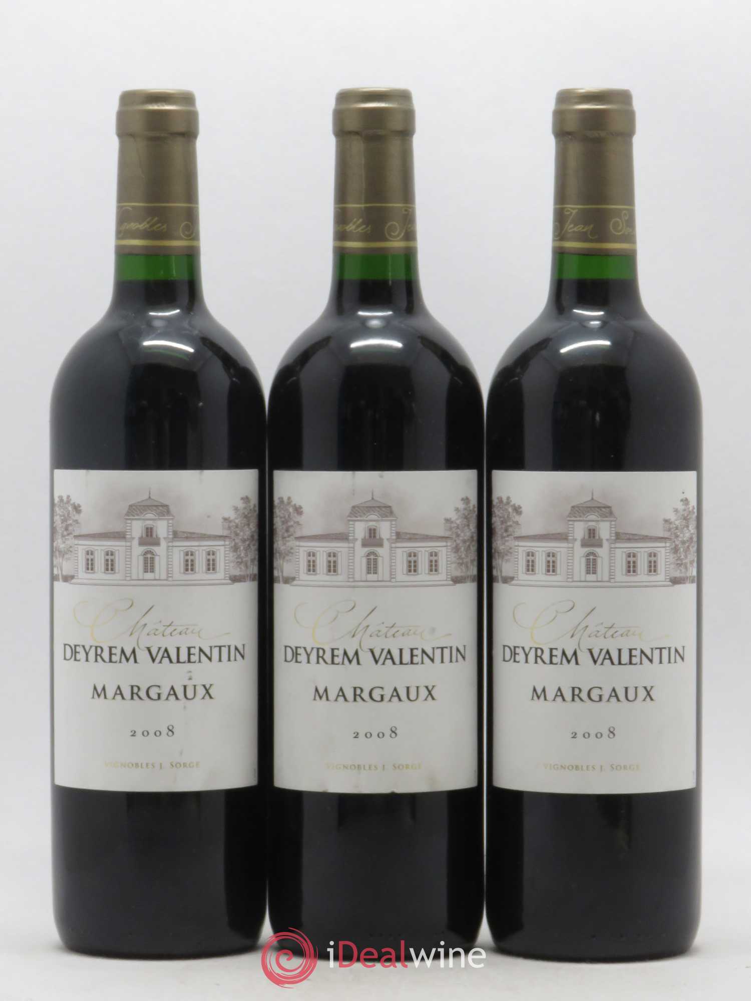 Château Deyrem Valentin Cru Bourgeois 2008 - Lot de 3 bouteilles - 0