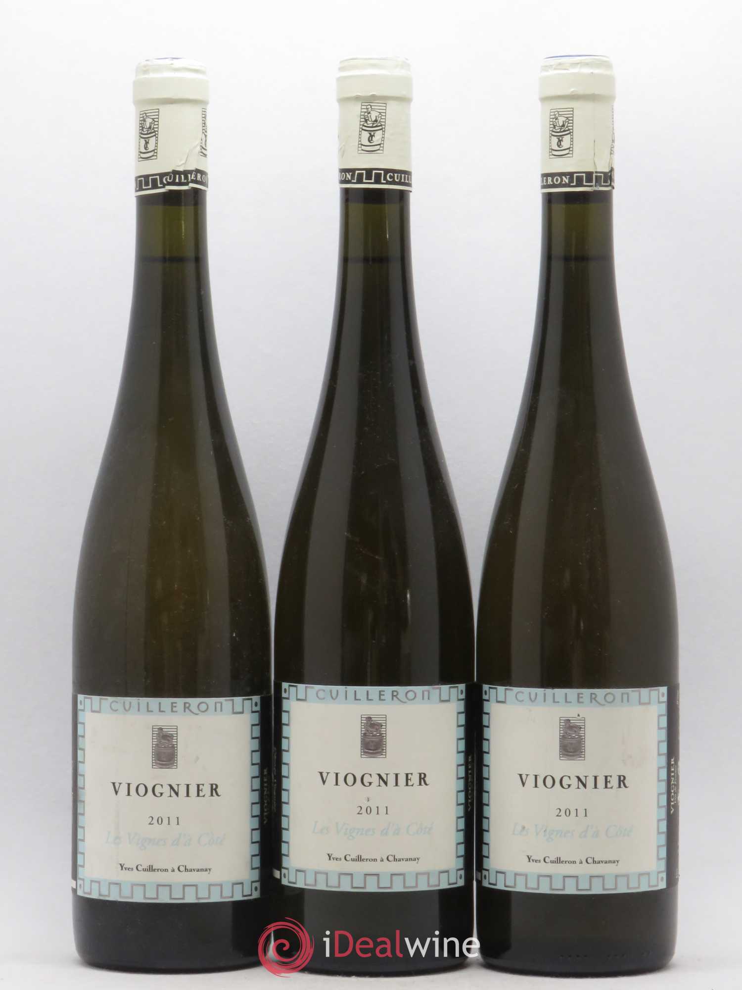 Vin de France Viognier les Vignes d'à Côté Yves Cuilleron 2011 - Posten von 3 Flaschen - 0