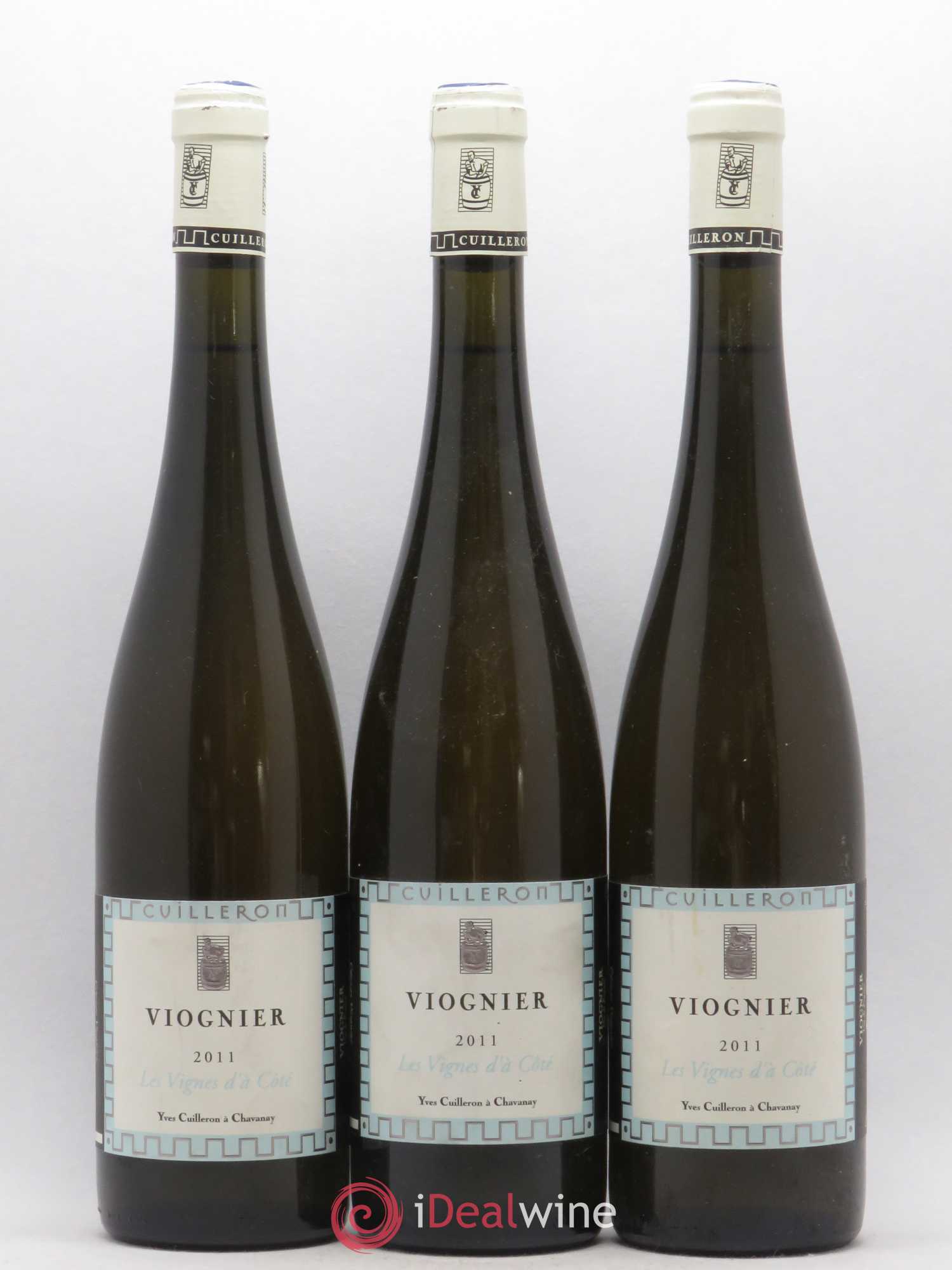 Vin de France Viognier les Vignes d'à Côté Yves Cuilleron 2011 - Posten von 3 Flaschen - 0