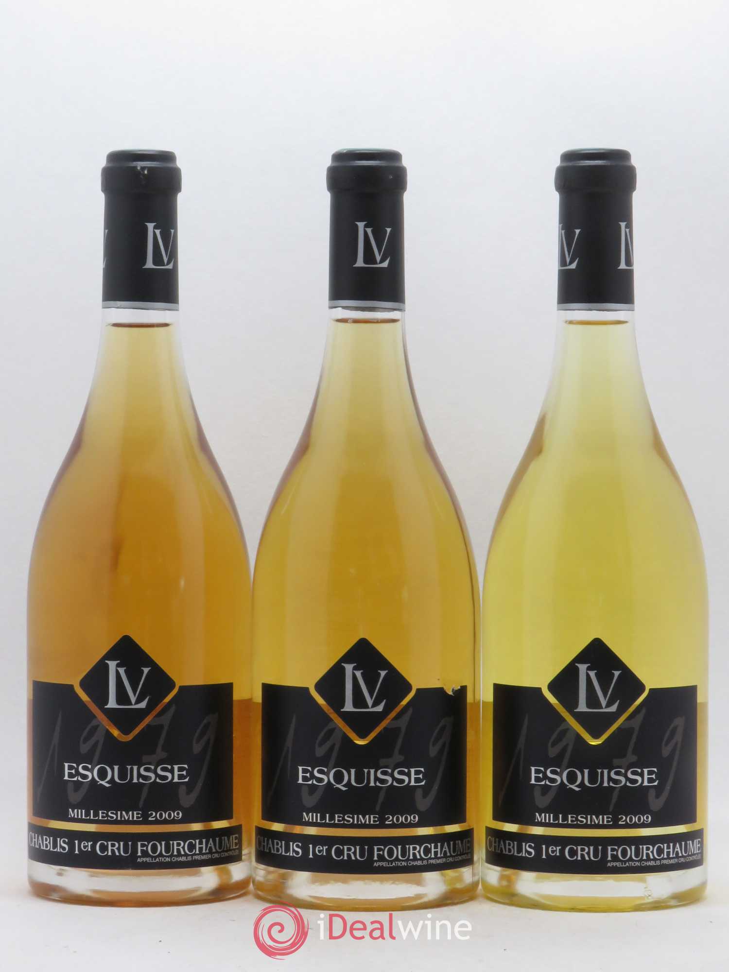 Chablis 1er Cru Fourchaume Esquisse Yvon Et Laurent Vocoret 2009 - Posten von 3 Flaschen - 0