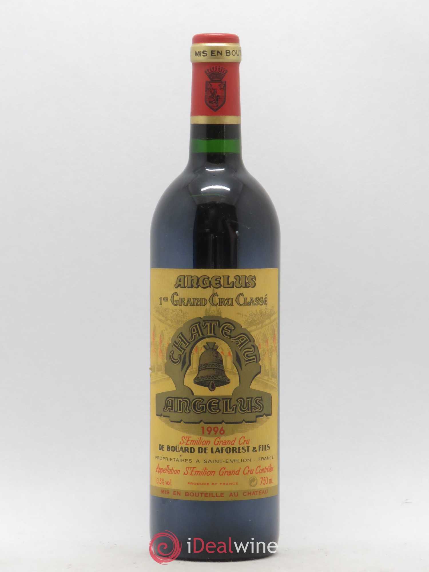 Château Angélus 1er Grand Cru Classé A 1996 - Lot de 1 bouteille - 0