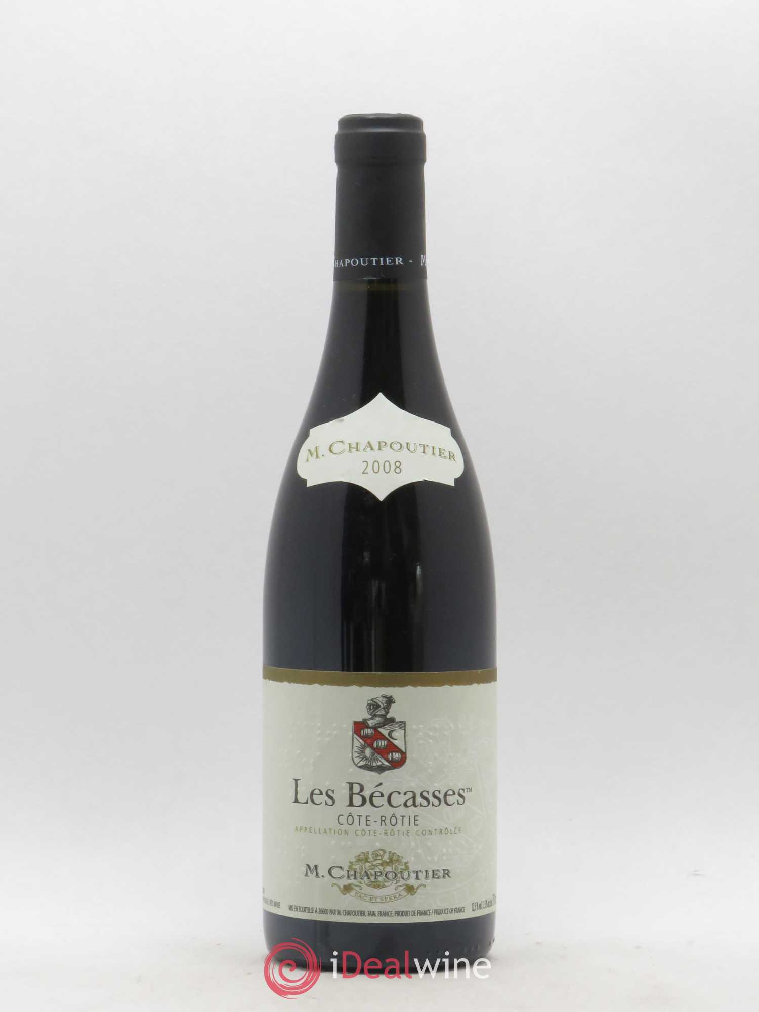 Côte-Rôtie Les Bécasses Chapoutier 2008 - Lot de 1 bouteille - 0
