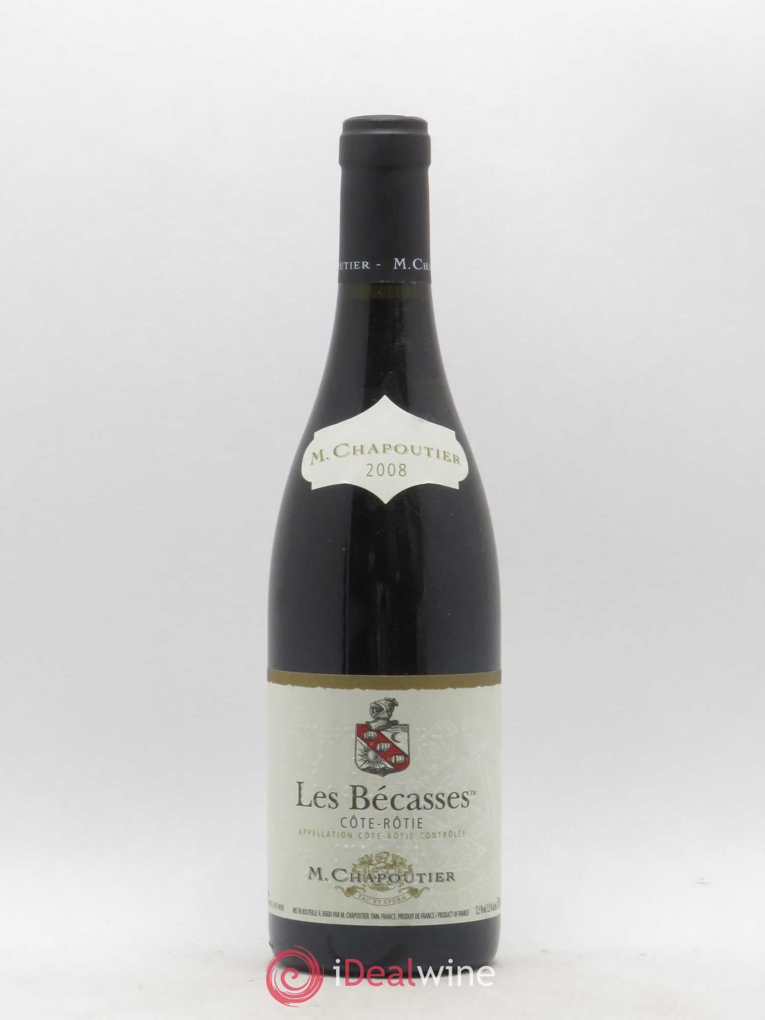 Côte-Rôtie Les Bécasses Chapoutier 2008 - Lot de 1 bouteille - 0