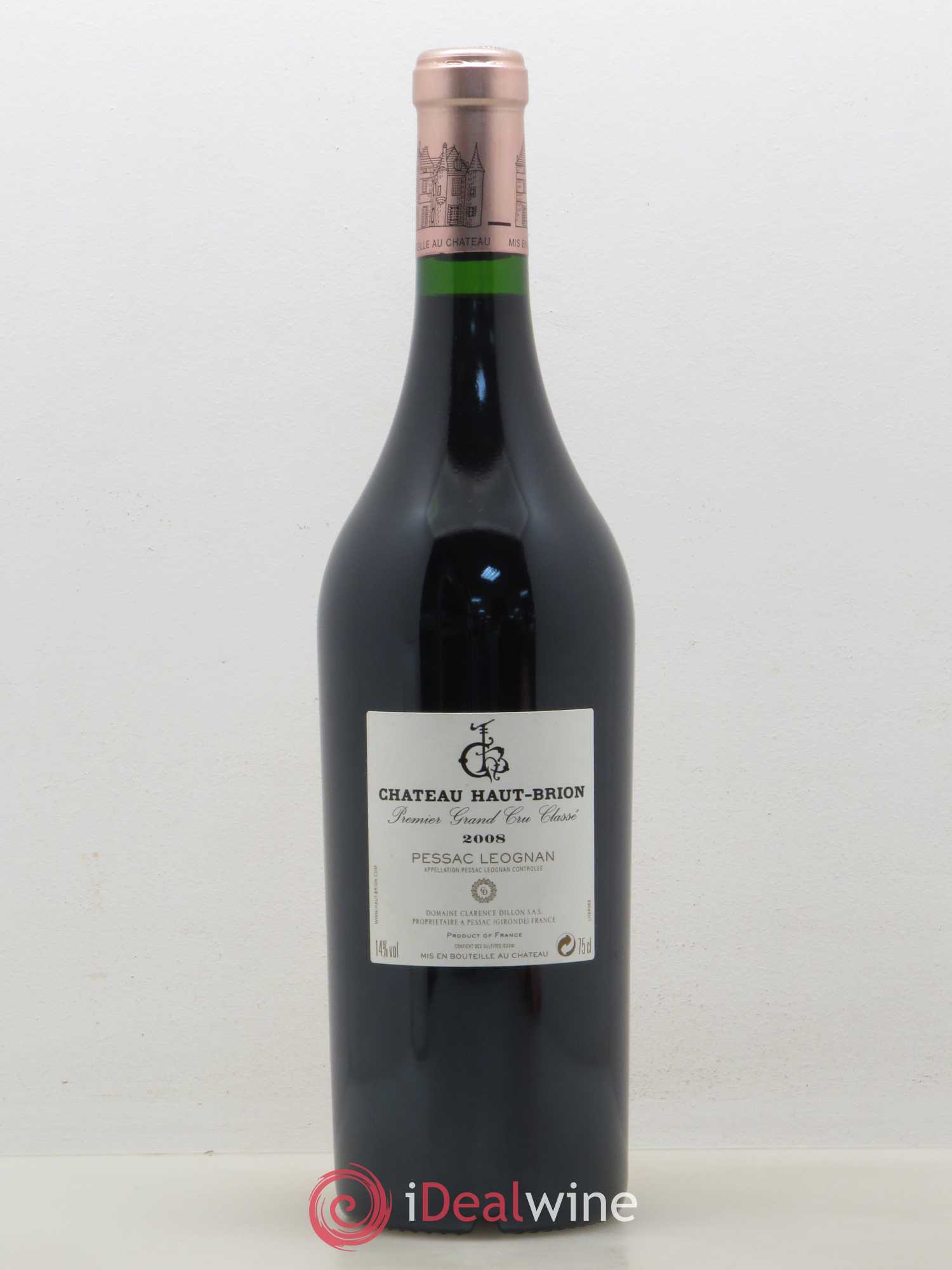 Château Haut Brion 1er Grand Cru Classé 2008 - Lot de 1 bouteille - 1