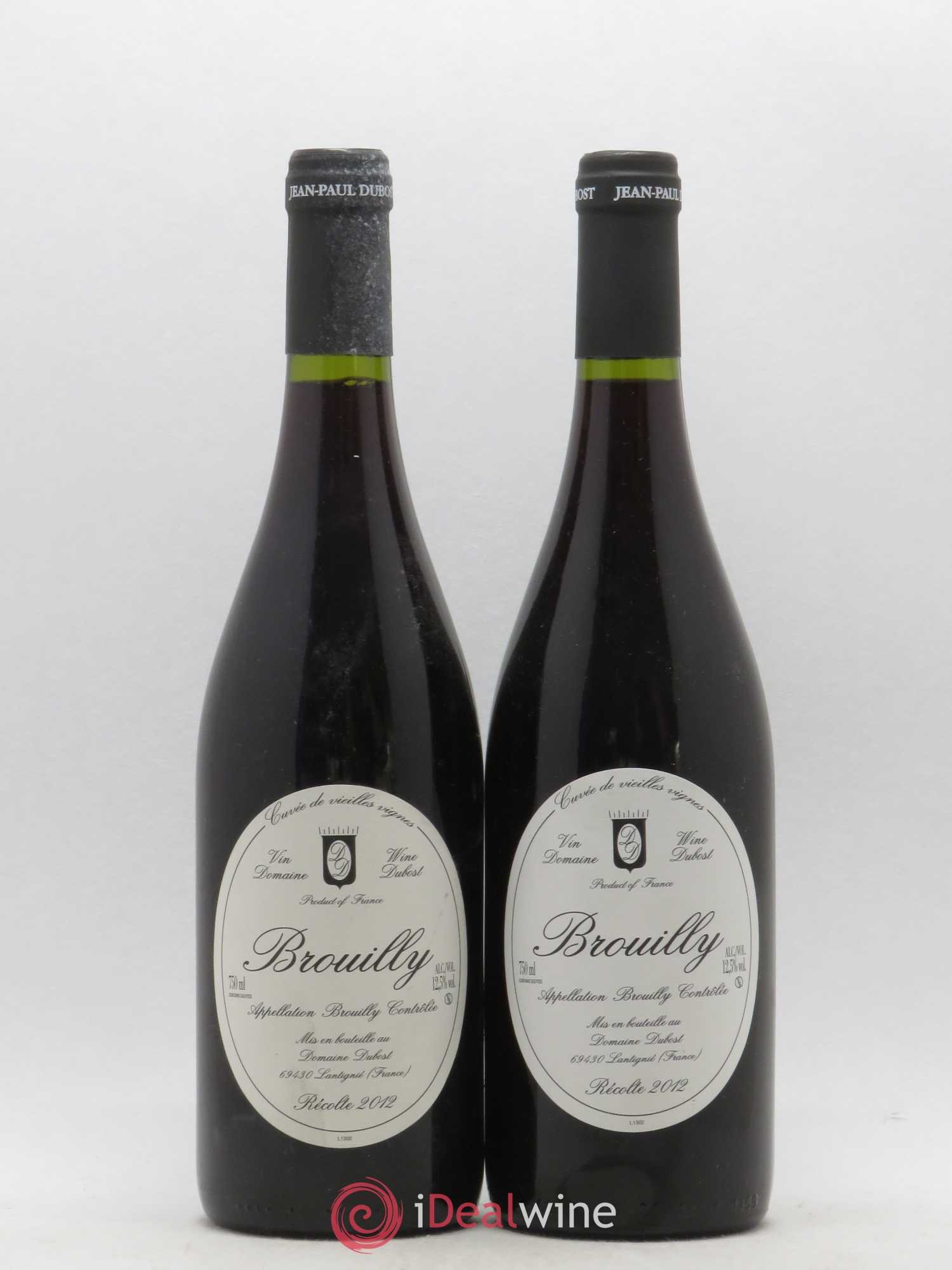 Brouilly Cuvée Vieilles Vignes Domaine Dubost 2012 - Posten von 2 Flaschen - 0