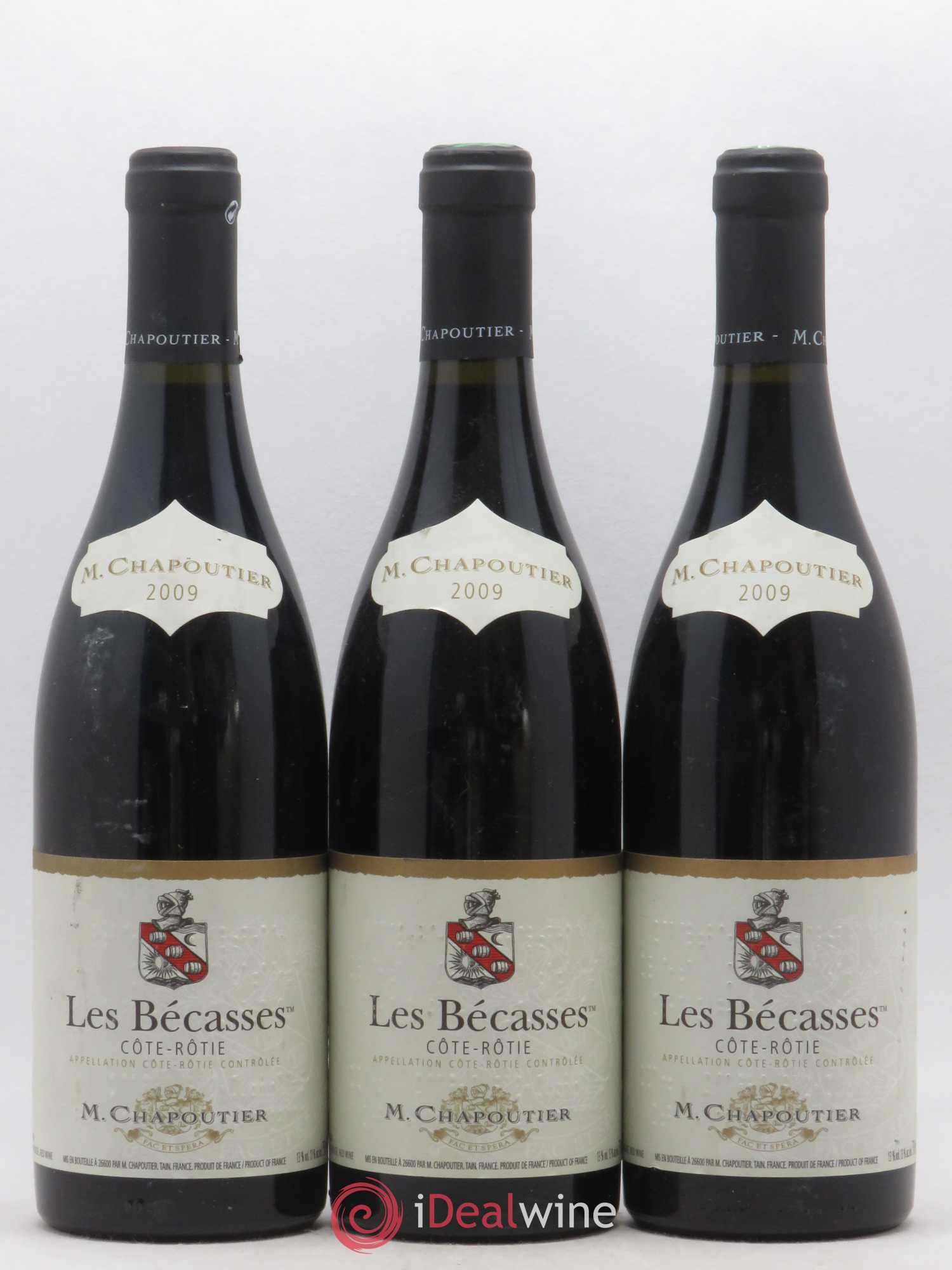 Côte-Rôtie Les Bécasses Chapoutier 2009 - Lot de 3 bouteilles - 0