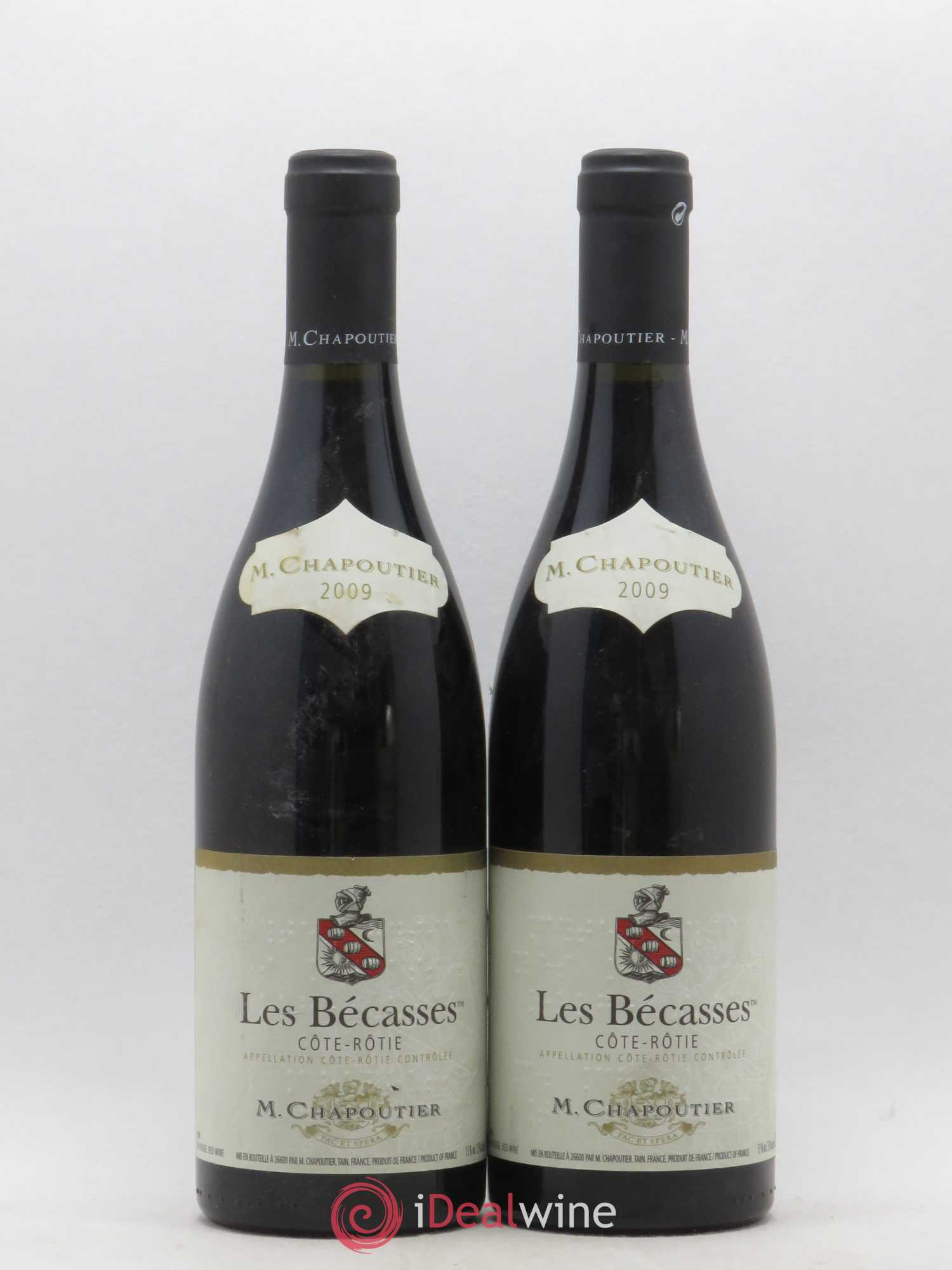 Côte-Rôtie Les Bécasses Chapoutier 2009 - Lot de 2 bouteilles - 0