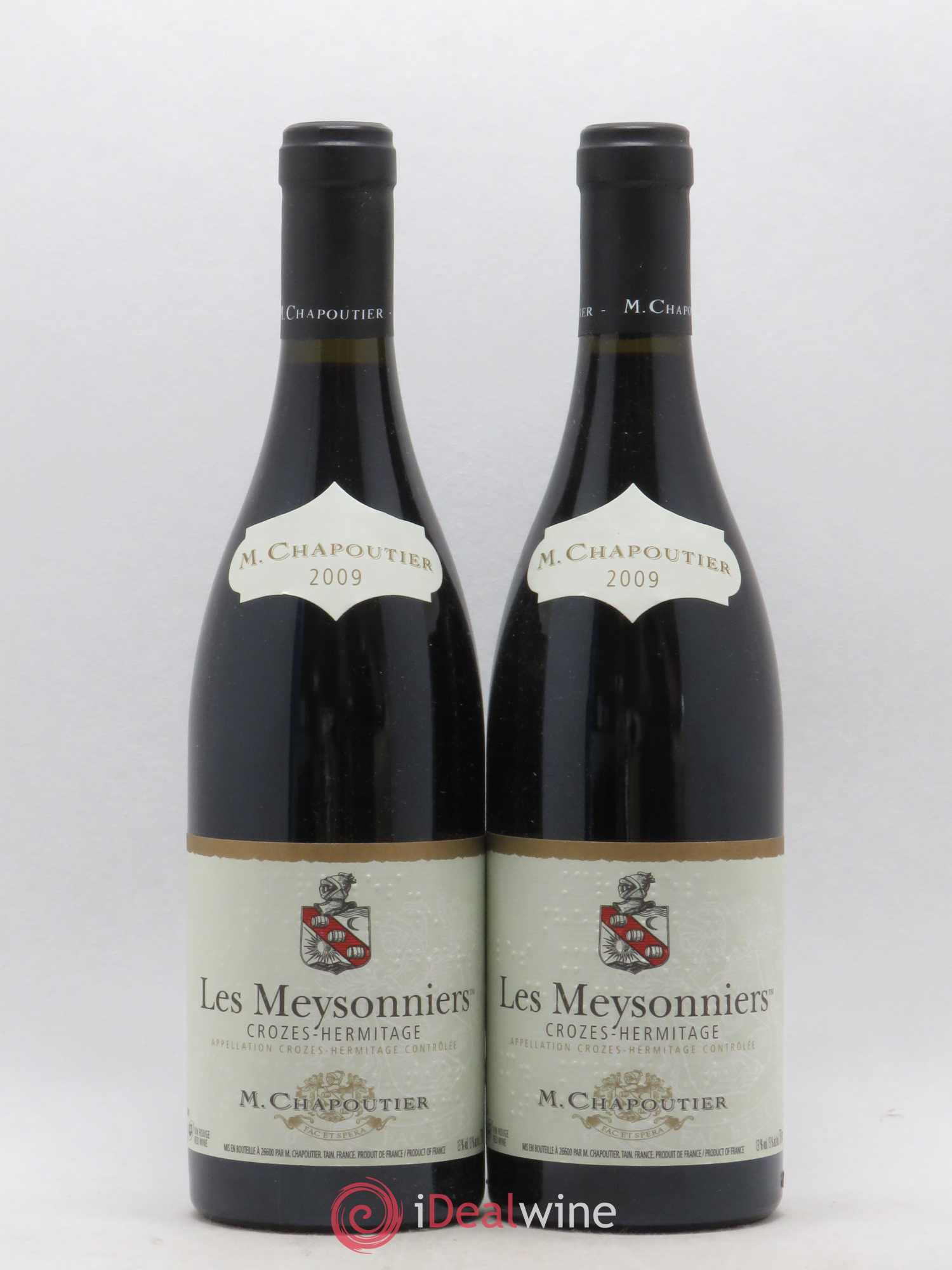 Crozes-Hermitage Les Meysonniers Chapoutier 2009 - Lot de 2 bouteilles - 0