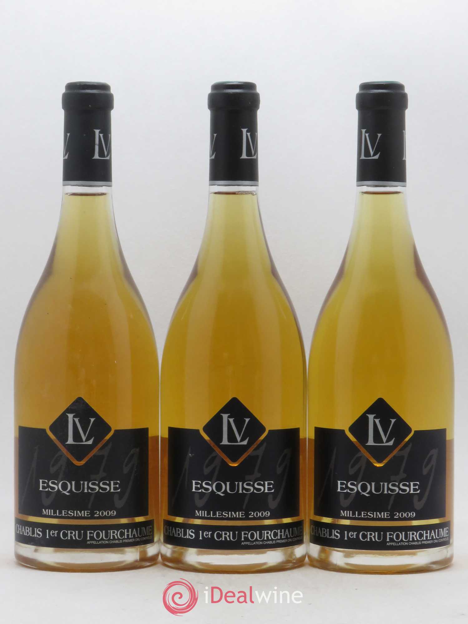 Chablis 1er Cru Fourchaume Esquisse Yvon Et Laurent Vocoret 2009 - Posten von 3 Flaschen - 0