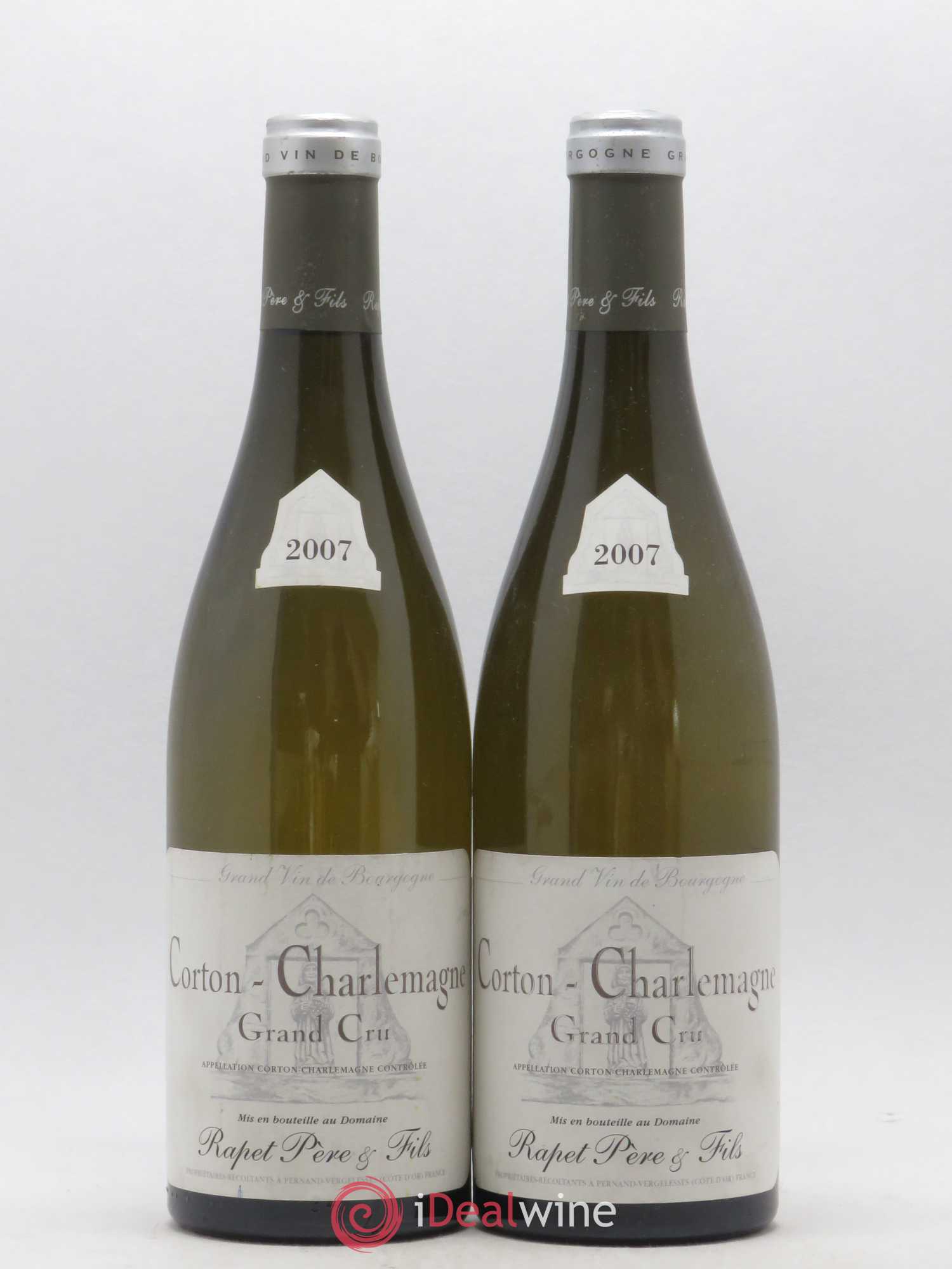 Corton-Charlemagne Grand Cru Rapet Père & Fils 2007 - Lot de 2 bouteilles - 0