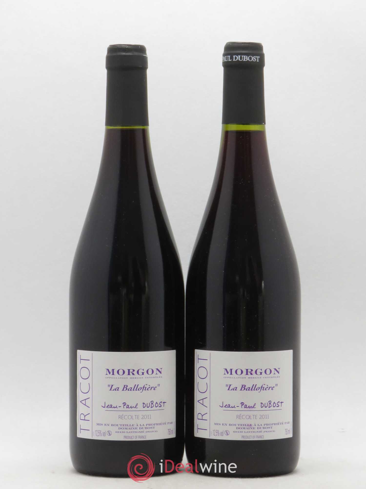 Morgon La Ballofière Domaine Jean-Paul Dubost 2011 - Lot de 2 bouteilles - 0