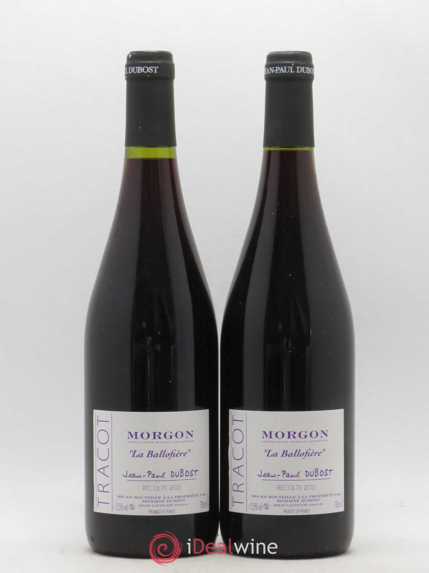 Morgon La Ballofière Domaine Jean-Paul Dubost 2011 - Lot de 2 bouteilles - 0