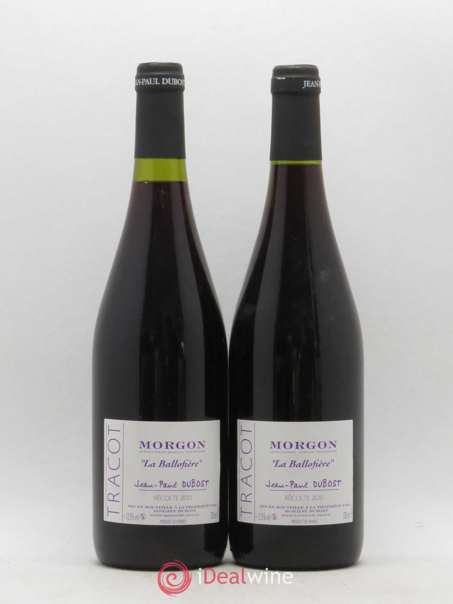 Morgon La Ballofière Domaine Jean-Paul Dubost 2011 - Lot de 2 bouteilles - 0