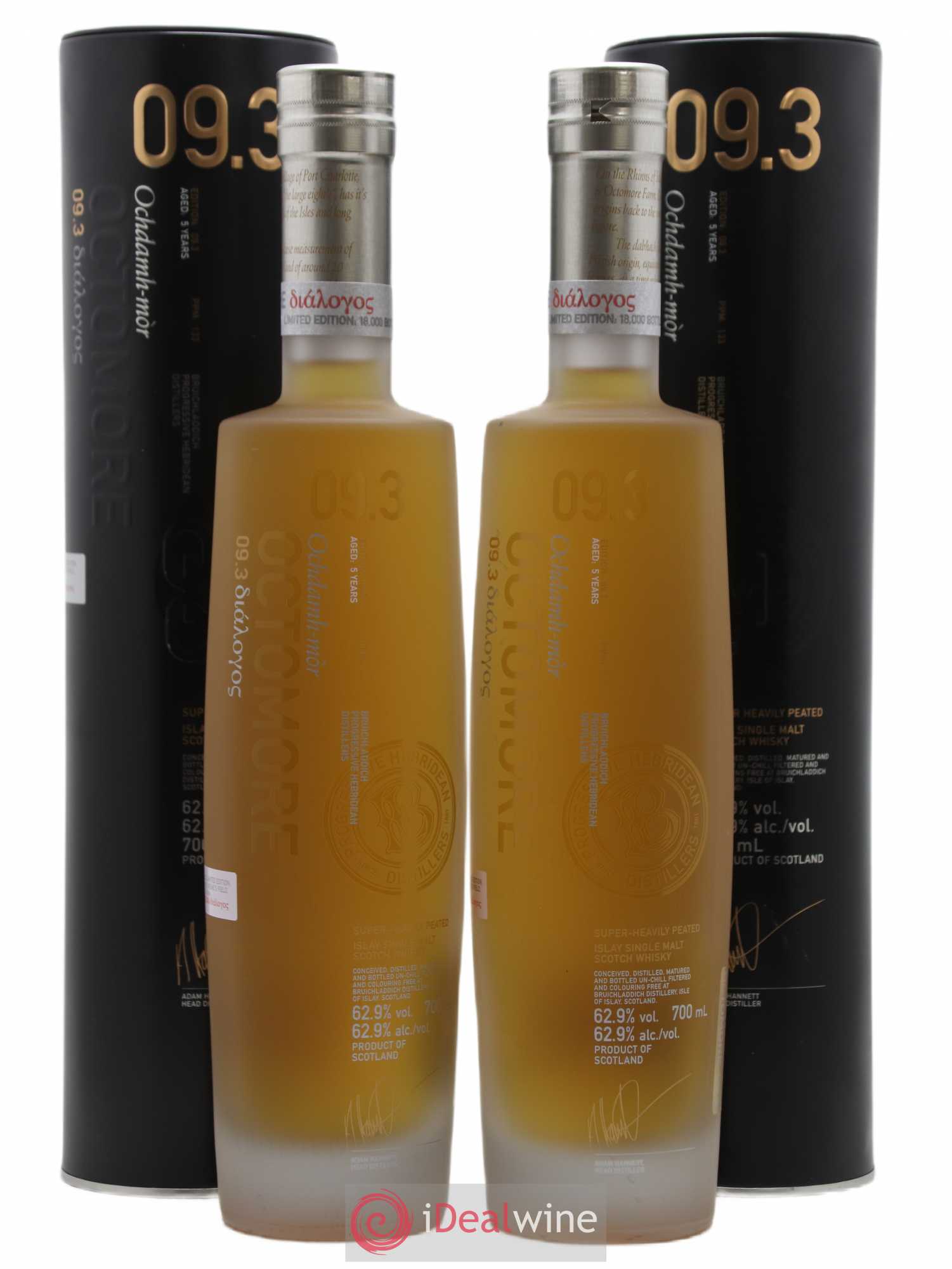 Whisky Octomore 9.3 5 ans - Posten von 2 Flaschen - 0