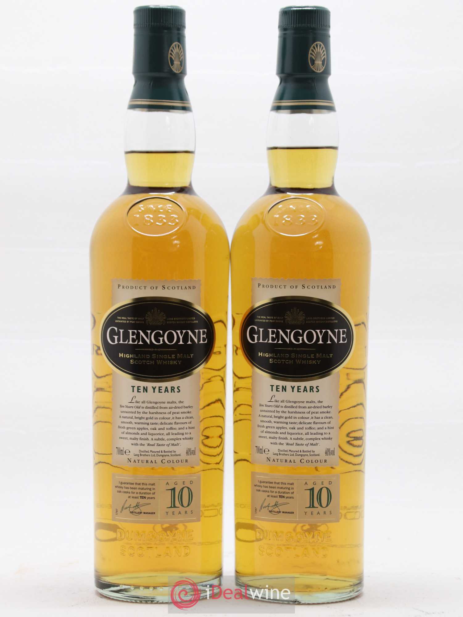 Whisky Edrington Glengoyne Single Malt 10 ans Art of Glengoyne Special Edition  - Lot de 2 bouteilles - 1