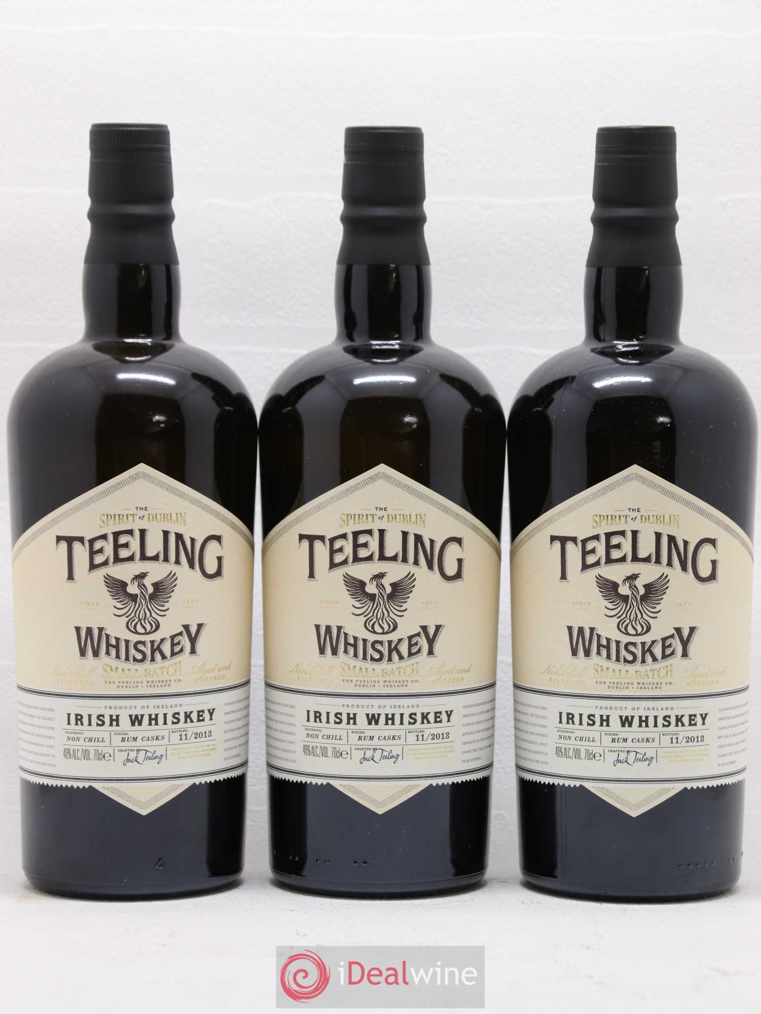 Whisky Teeling Small Batch bottled 11/2013 filtering non chill Rum casks - Posten von 3 Flaschen - 1