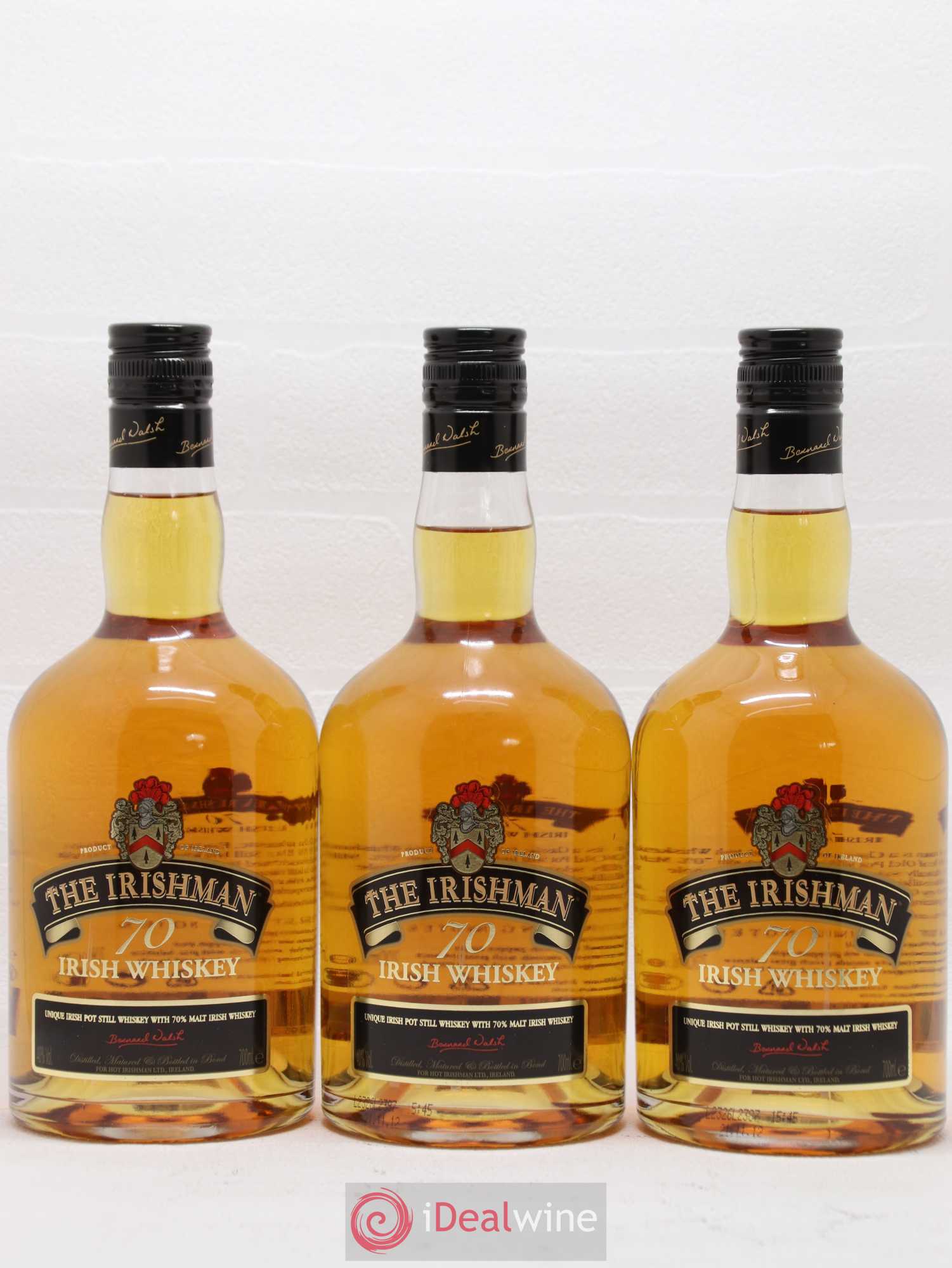 Whisky The Irishman 70 - Posten von 3 Flaschen - 1