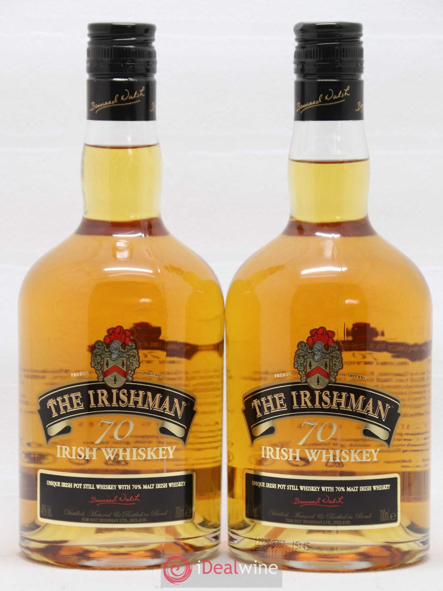 Whisky The Irishman 70 - Lot de 2 bouteilles - 1