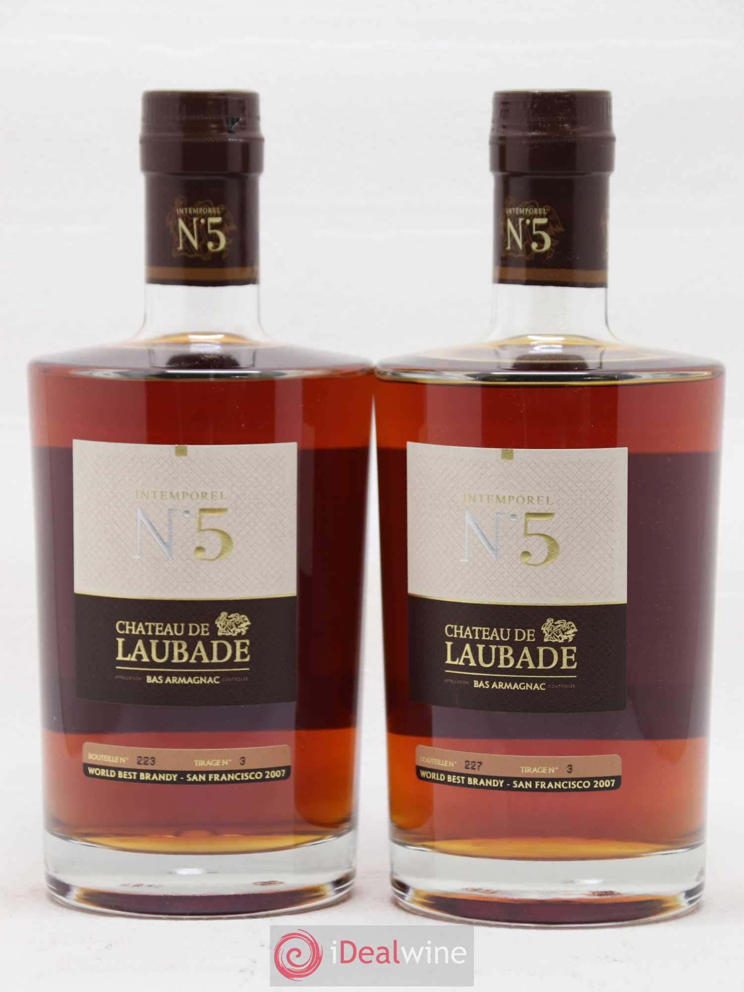 Bas-Armagnac Château de Laubade Intemporel N°5 - Posten von 2 Flaschen - 1