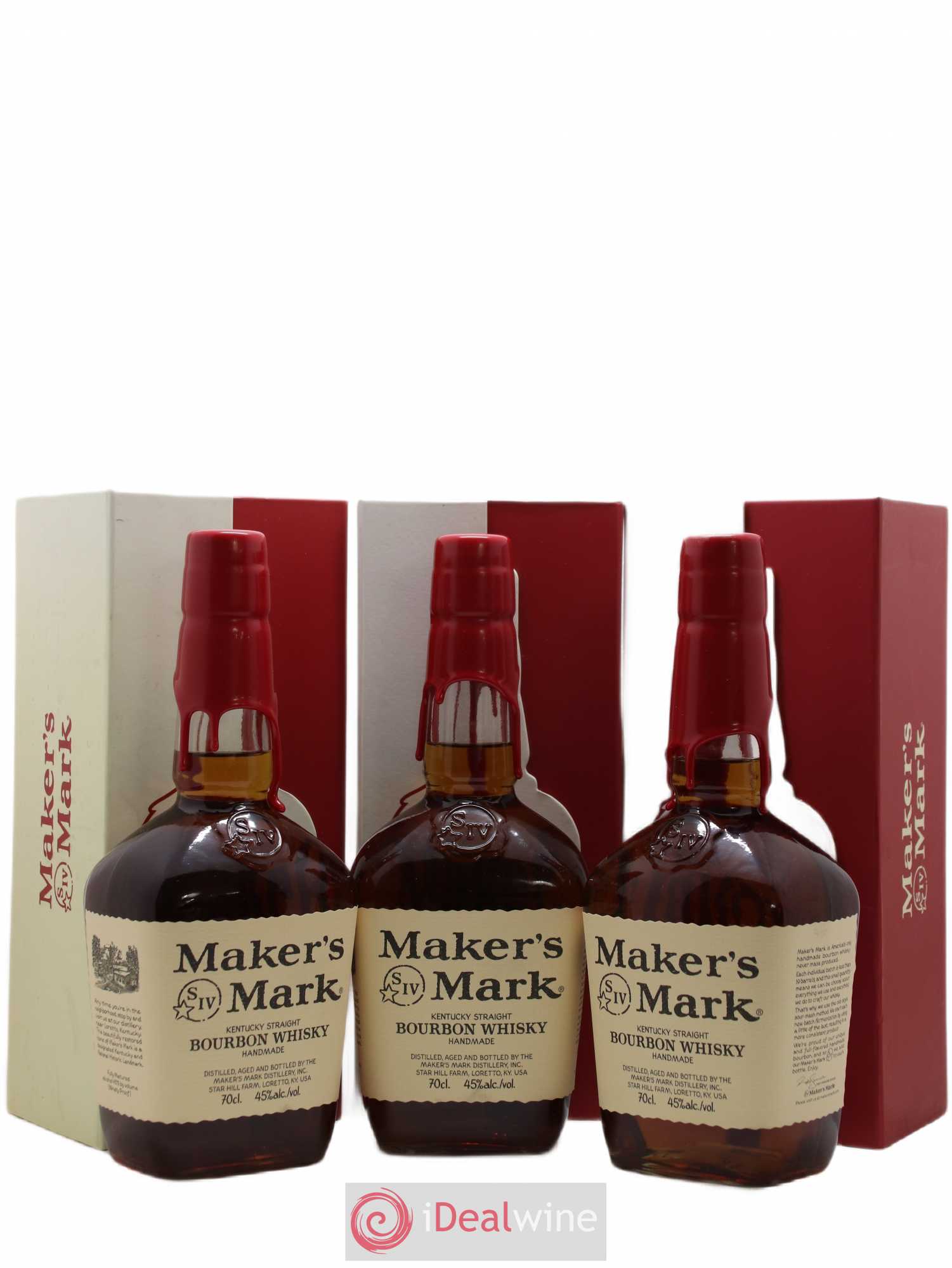 Whisky Bourbon Maker's Mark Kentucky Straight USA - Posten von 3 Flaschen - 0