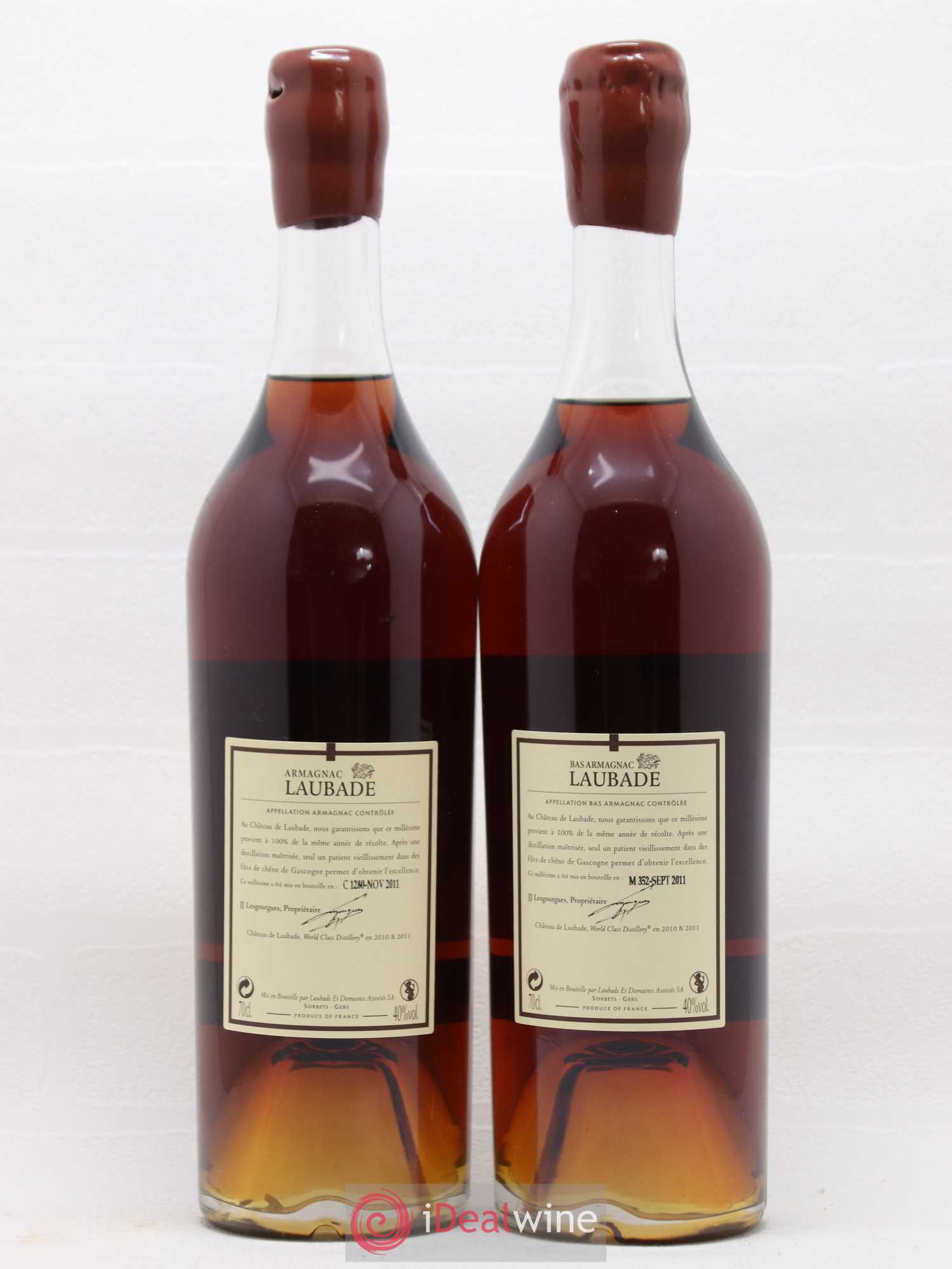 Armagnac Laubade 1962 - Posten von 2 Flaschen - 2