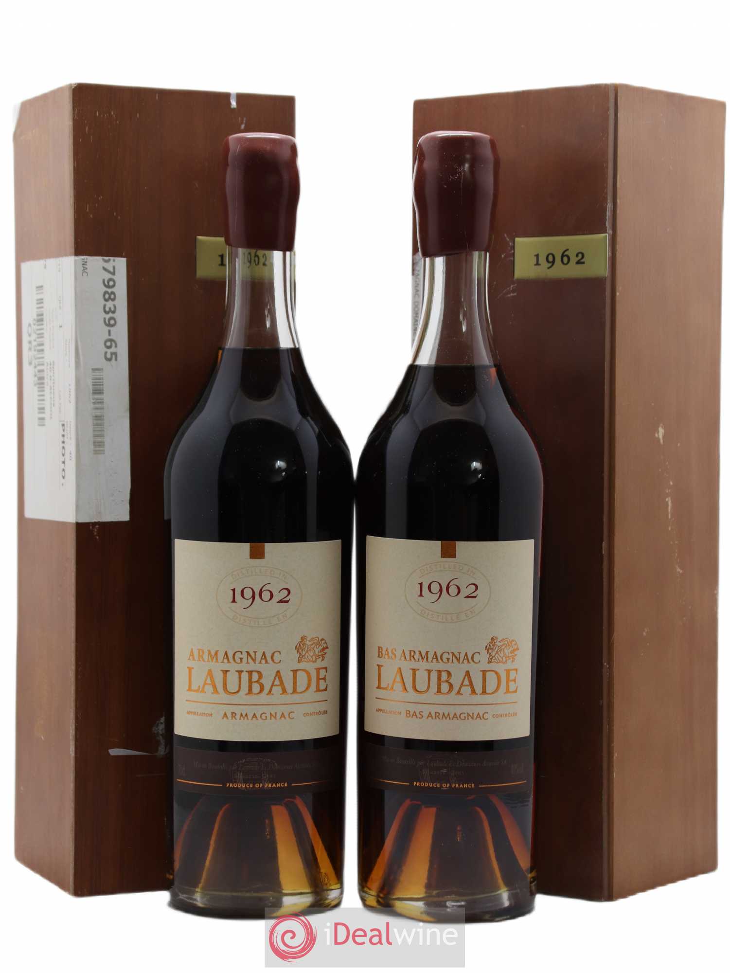 Armagnac Laubade 1962 - Posten von 2 Flaschen - 0