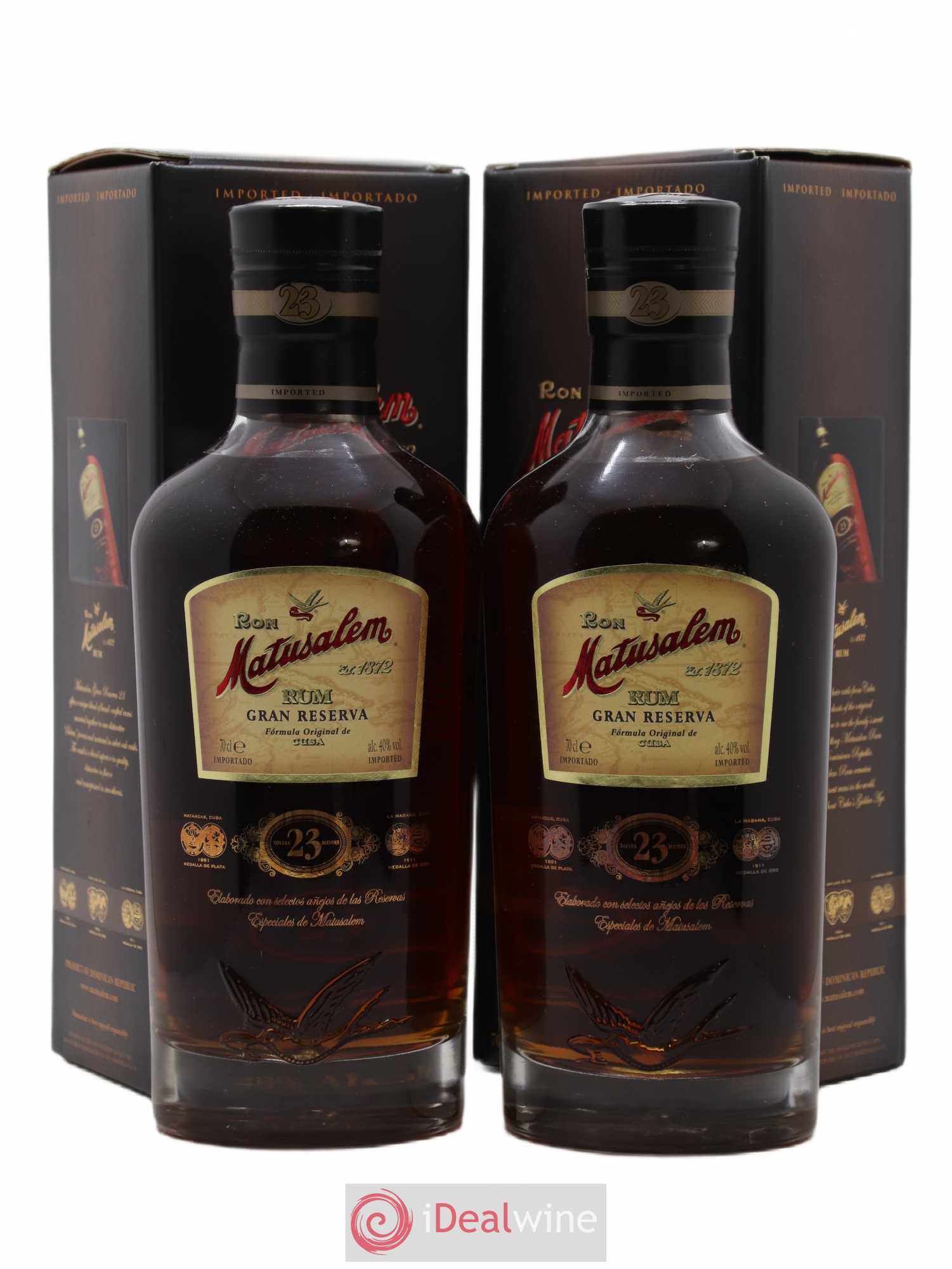 Rhum Matusalem Gran Reserva 23 ans - Posten von 2 Flaschen - 0