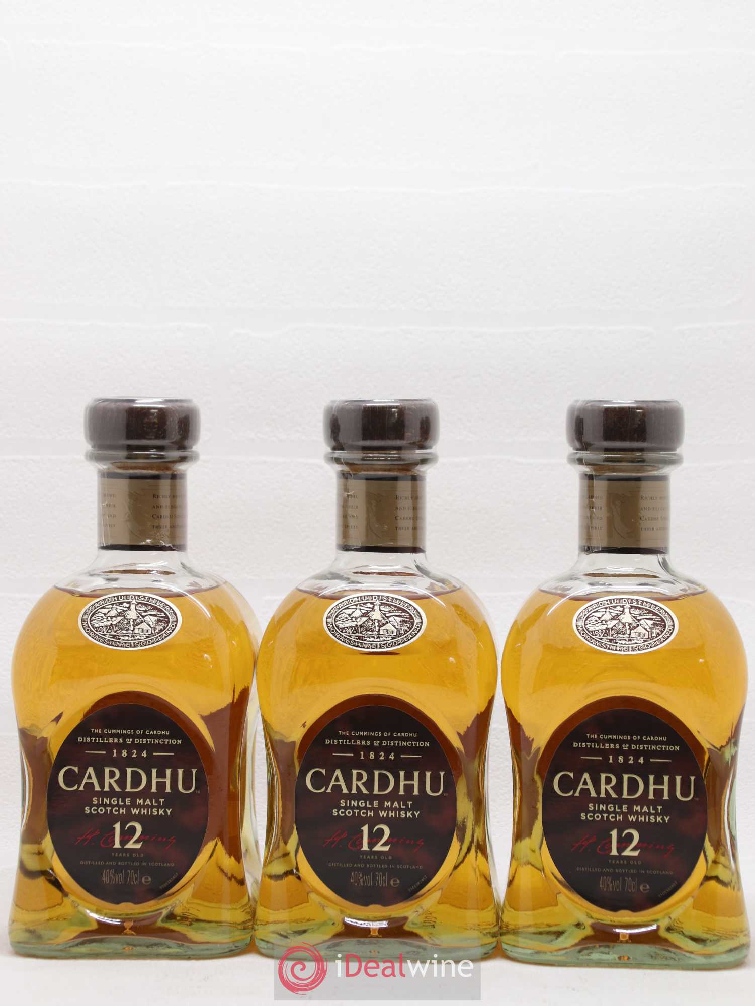Cardhu 12 years Of. - Lot de 3 bouteilles - 1