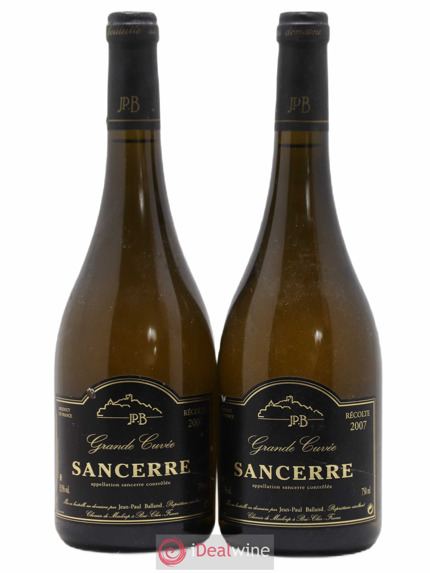 Sancerre Grande Cuvee Jean Paul Balland 2007 - Posten von 2 Flaschen - 0