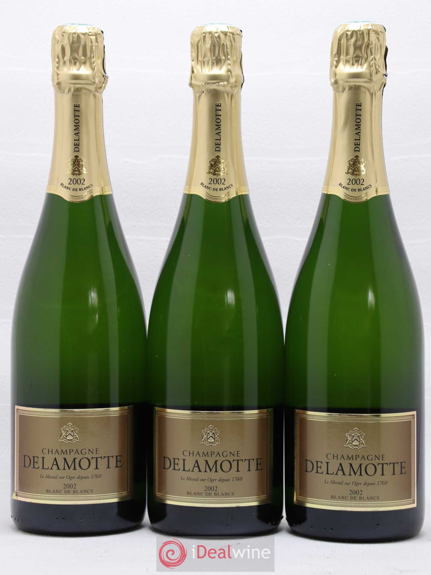 Champagne Blanc de Blancs Delamotte 2002 - Posten von 6 Flaschen - 2