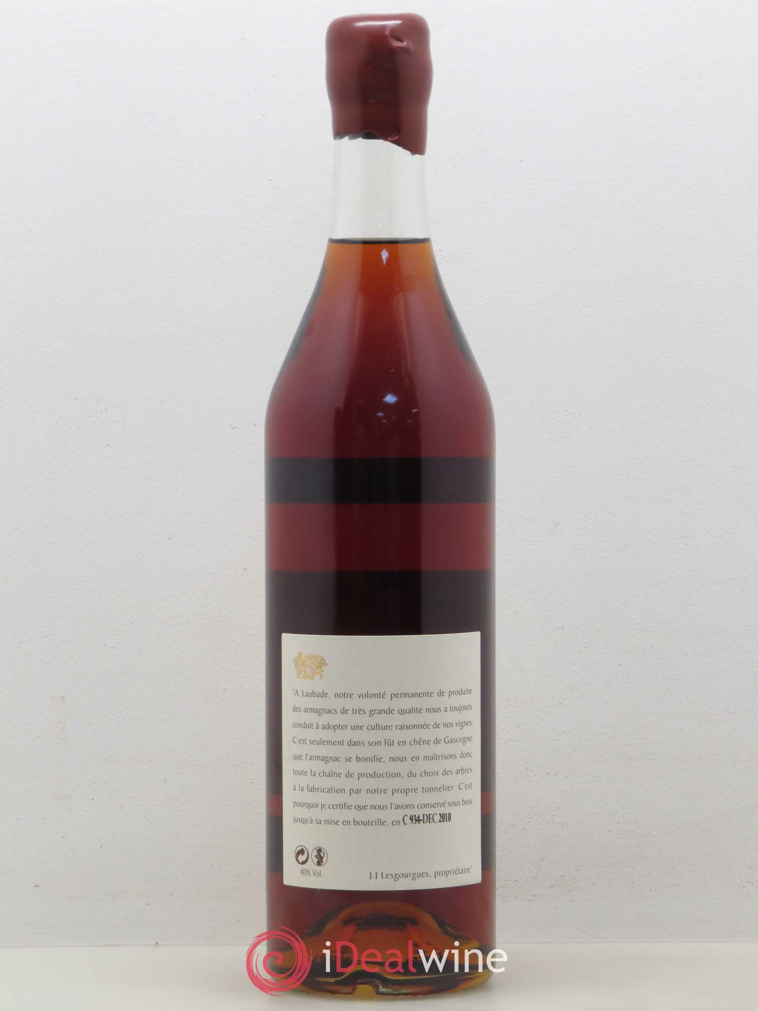 Bas-Armagnac Château de Laubade 1970 - Lot de 1 bouteille - 1