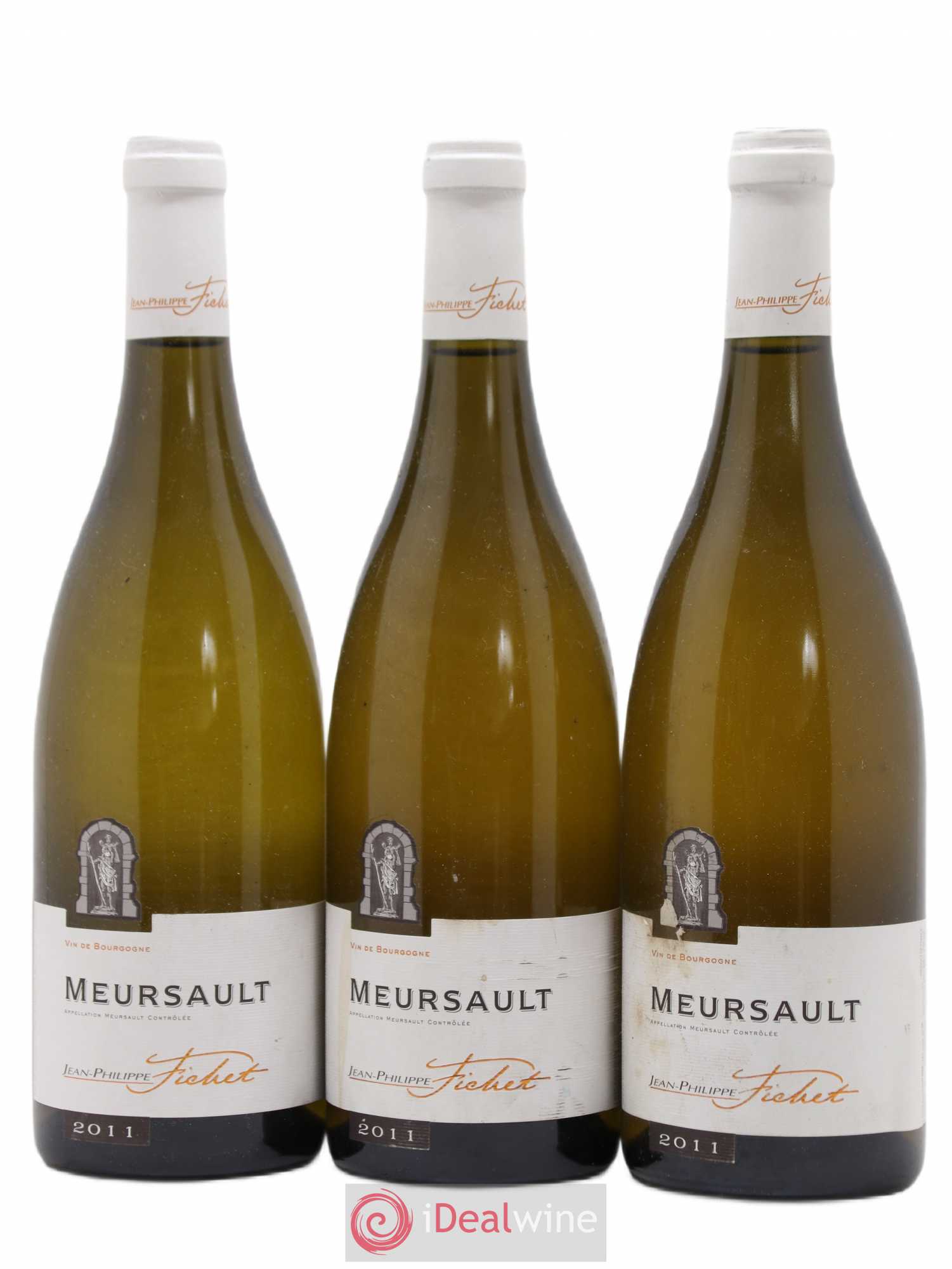 Meursault Jean-Philippe Fichet 2011 - Lot de 3 bouteilles - 0