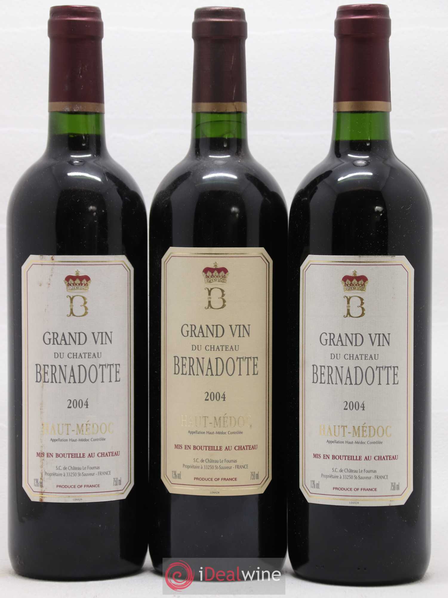 Château Bernadotte (sans prix de réserve) 2004 - Lot de 6 bouteilles - 2