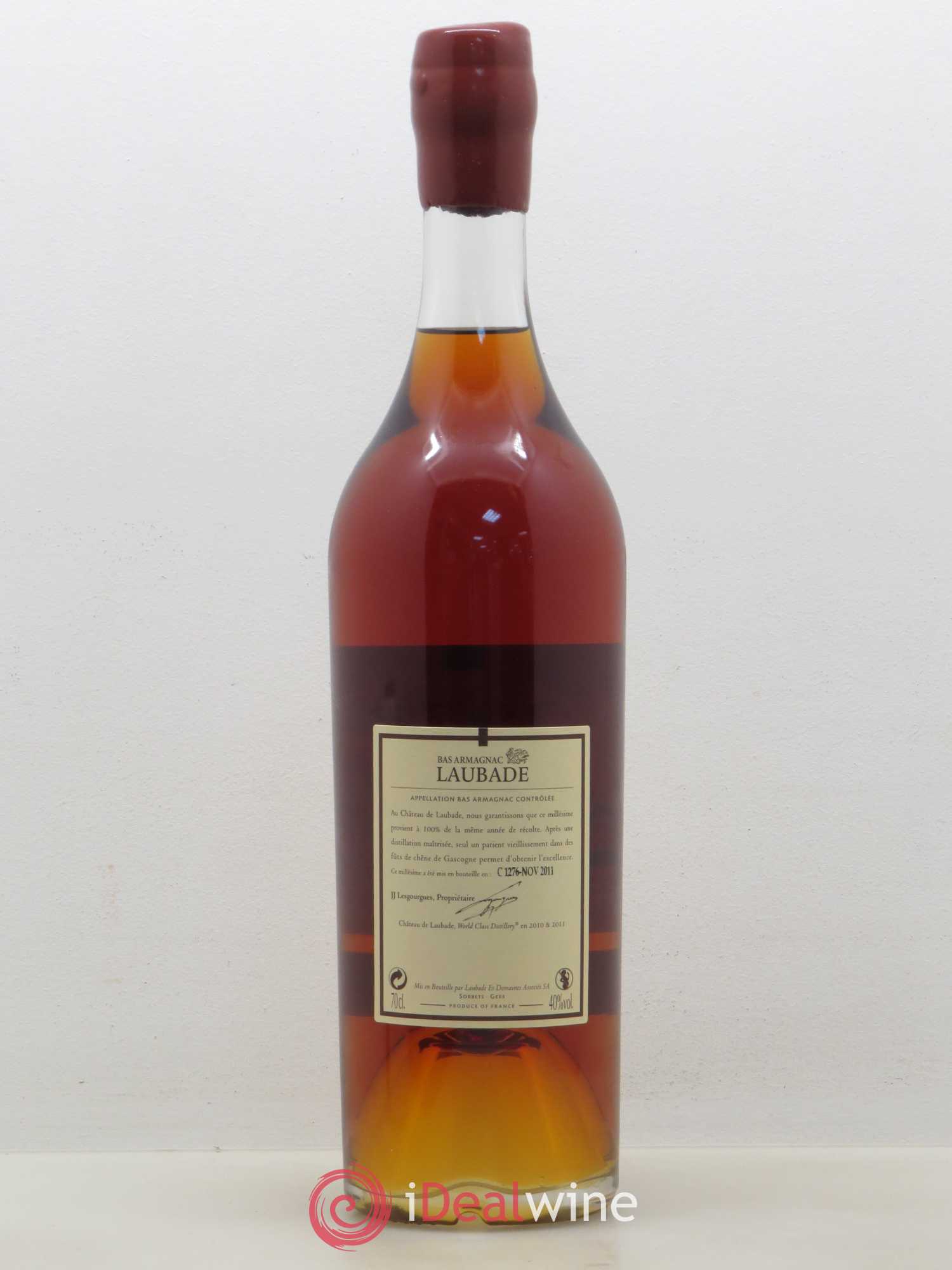 Bas-Armagnac Château de Laubade 1972 - Lot de 1 bouteille - 1