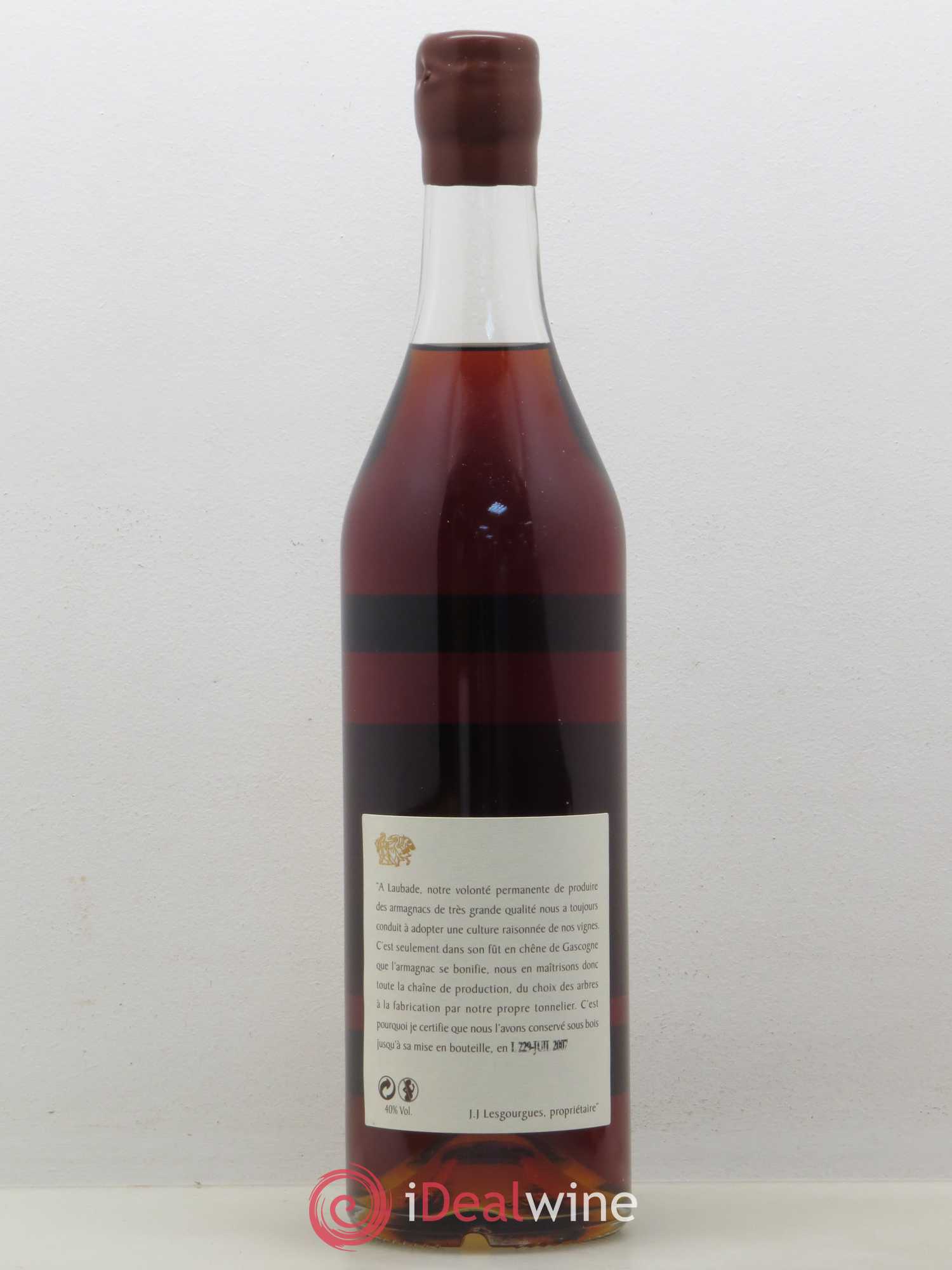 Bas-Armagnac Château de Laubade 1973 - Lot de 1 bouteille - 1