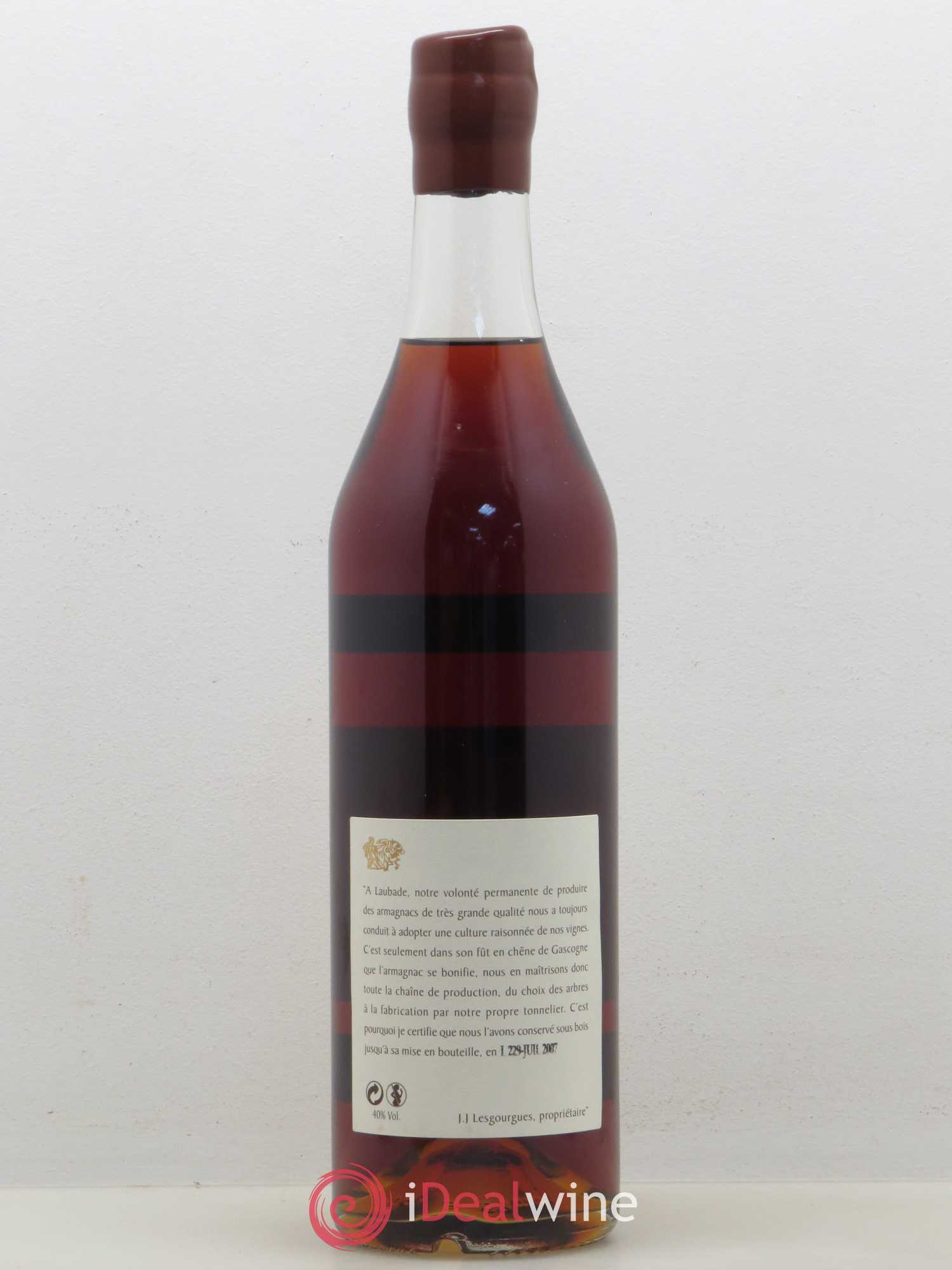 Bas-Armagnac Château de Laubade 1973 - Lot de 1 bouteille - 1