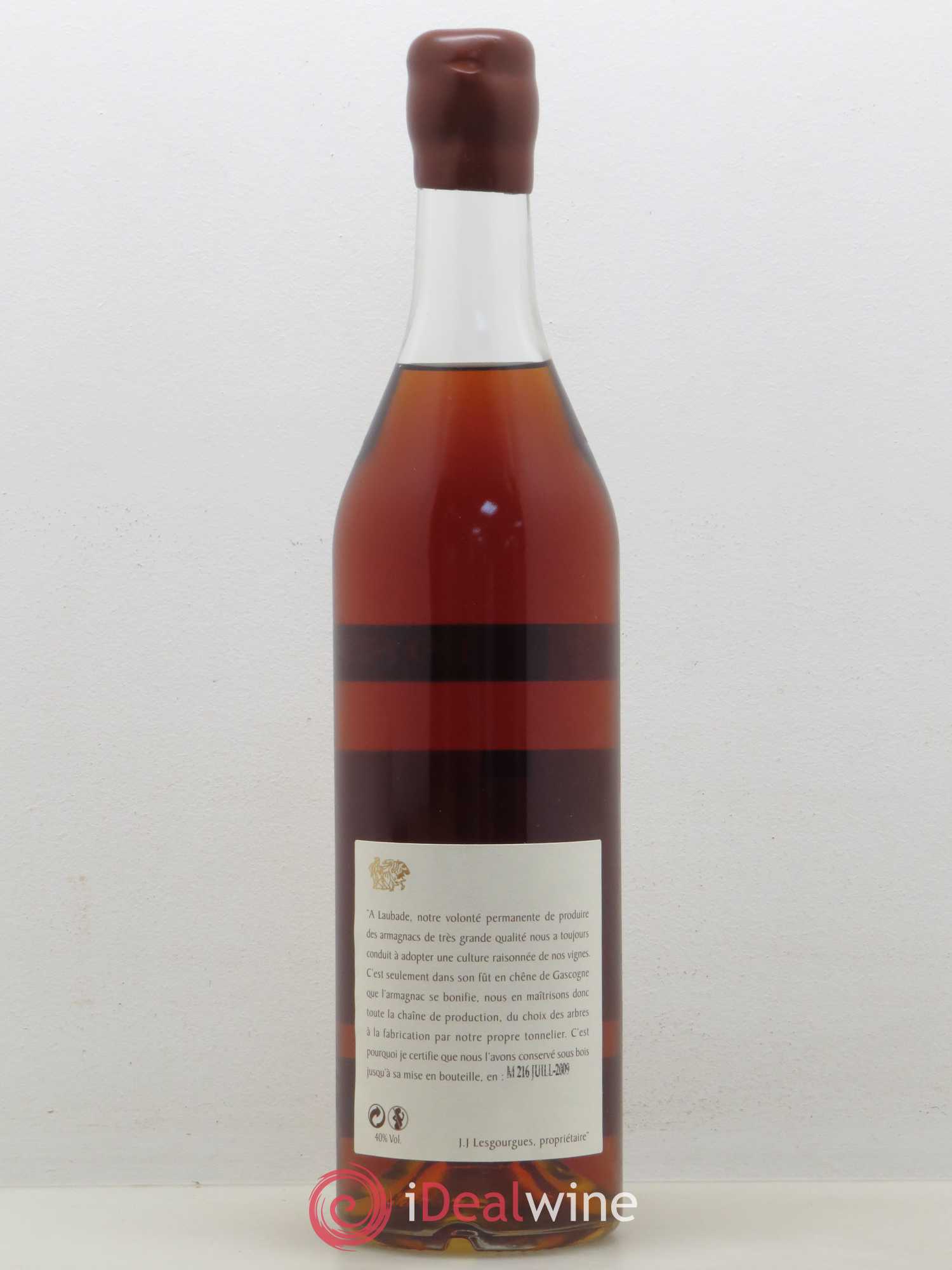 Bas-Armagnac Château de Laubade 1980 - Lot de 1 bouteille - 1