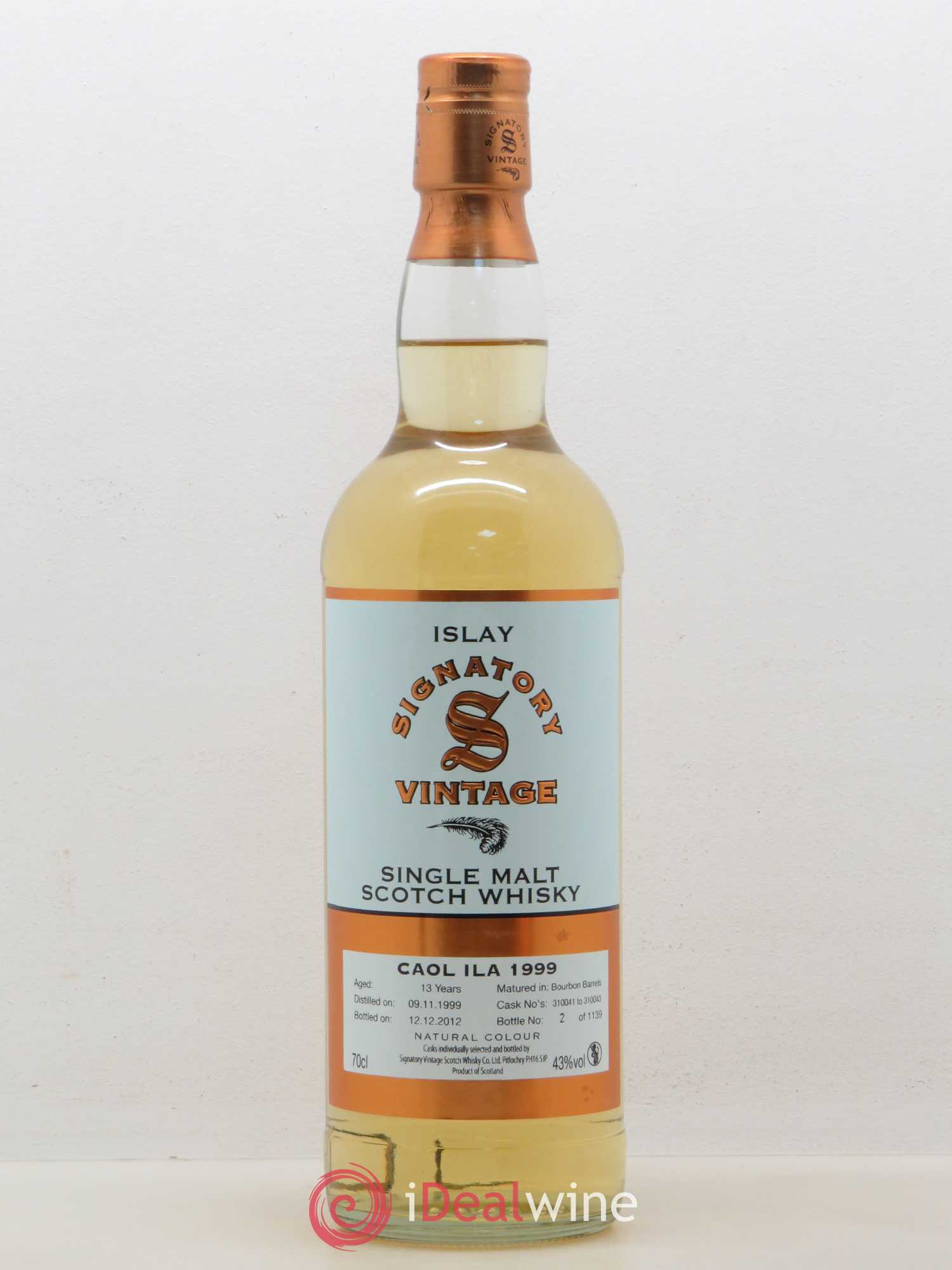 Whisky Islay Signatory Vintage Caol Ila 13 years Single Malt 1999 - Posten von 1 Flasche - 0
