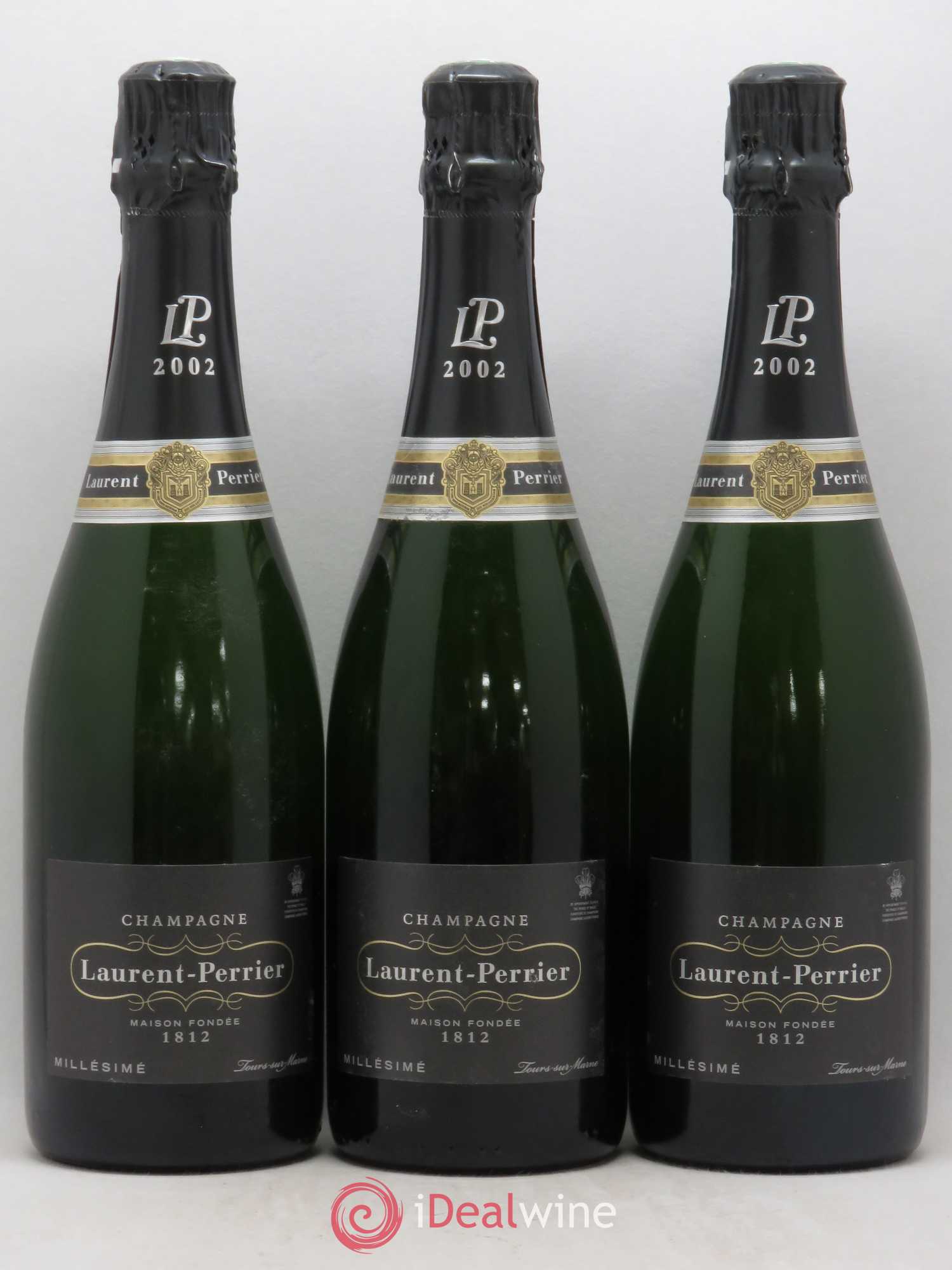 Champagne Brut Laurent Perrier 2002 - Posten von 3 Flaschen - 0