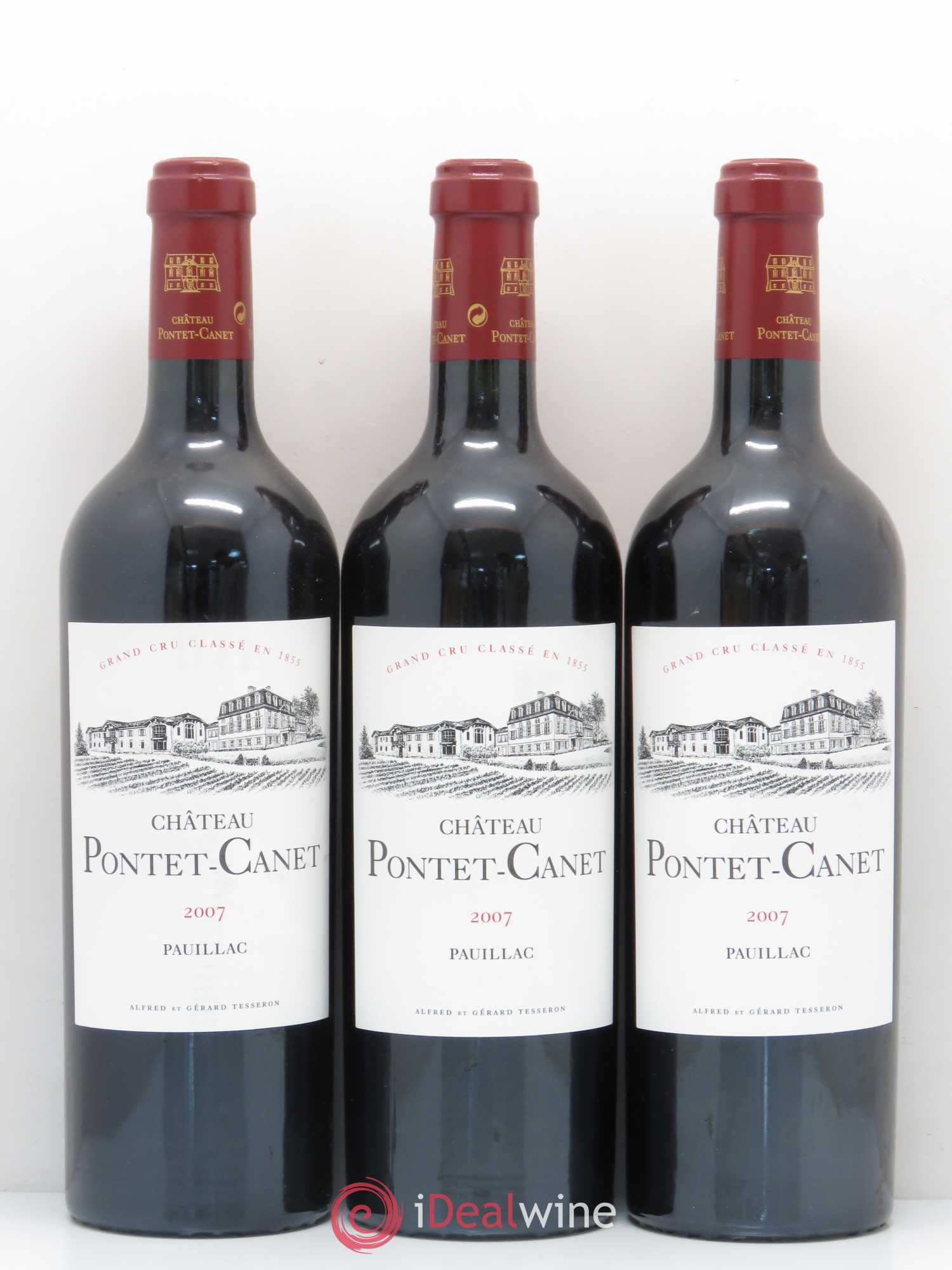 Château Pontet Canet 5ème Grand Cru Classé 2007 - Lot de 12 bouteilles - 2