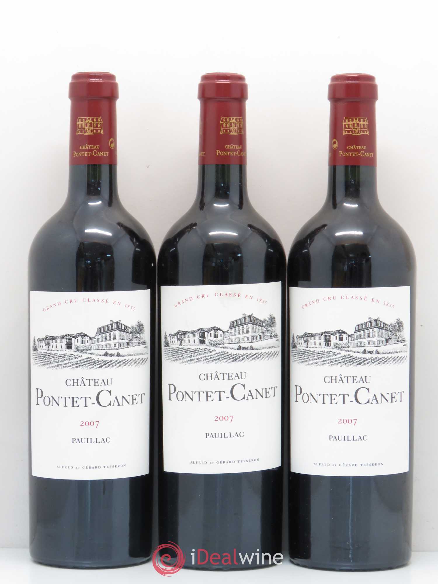 Château Pontet Canet 5ème Grand Cru Classé 2007 - Lot de 12 bouteilles - 3