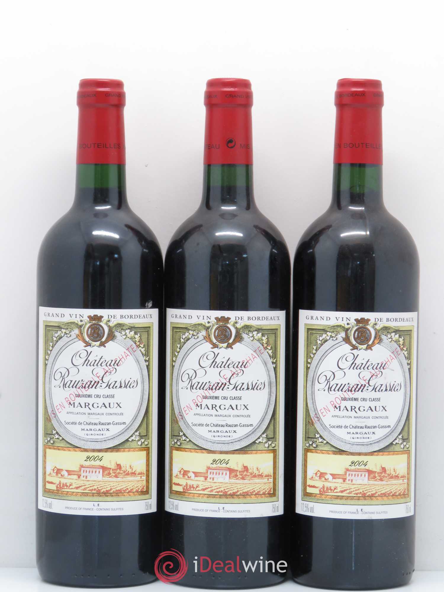 Château Rauzan-Gassies 2ème Grand Cru Classé 2004 - Lot de 12 bouteilles - 4