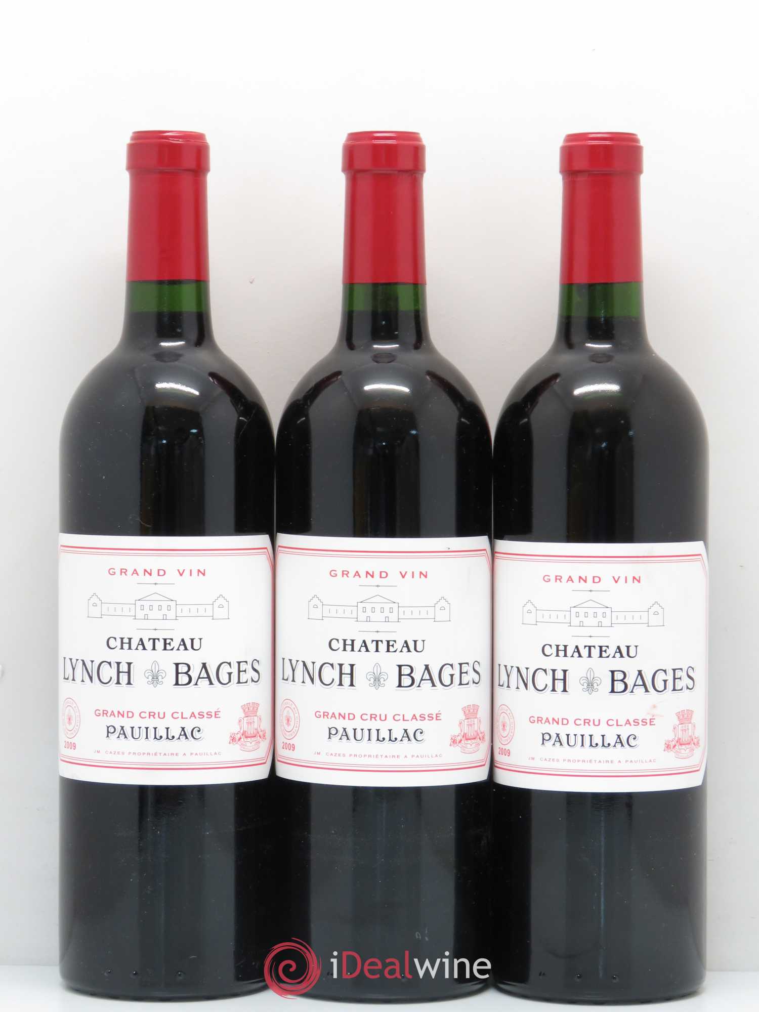 Château Lynch Bages 5ème Grand Cru Classé 2009 - Lot de 3 bouteilles - 0