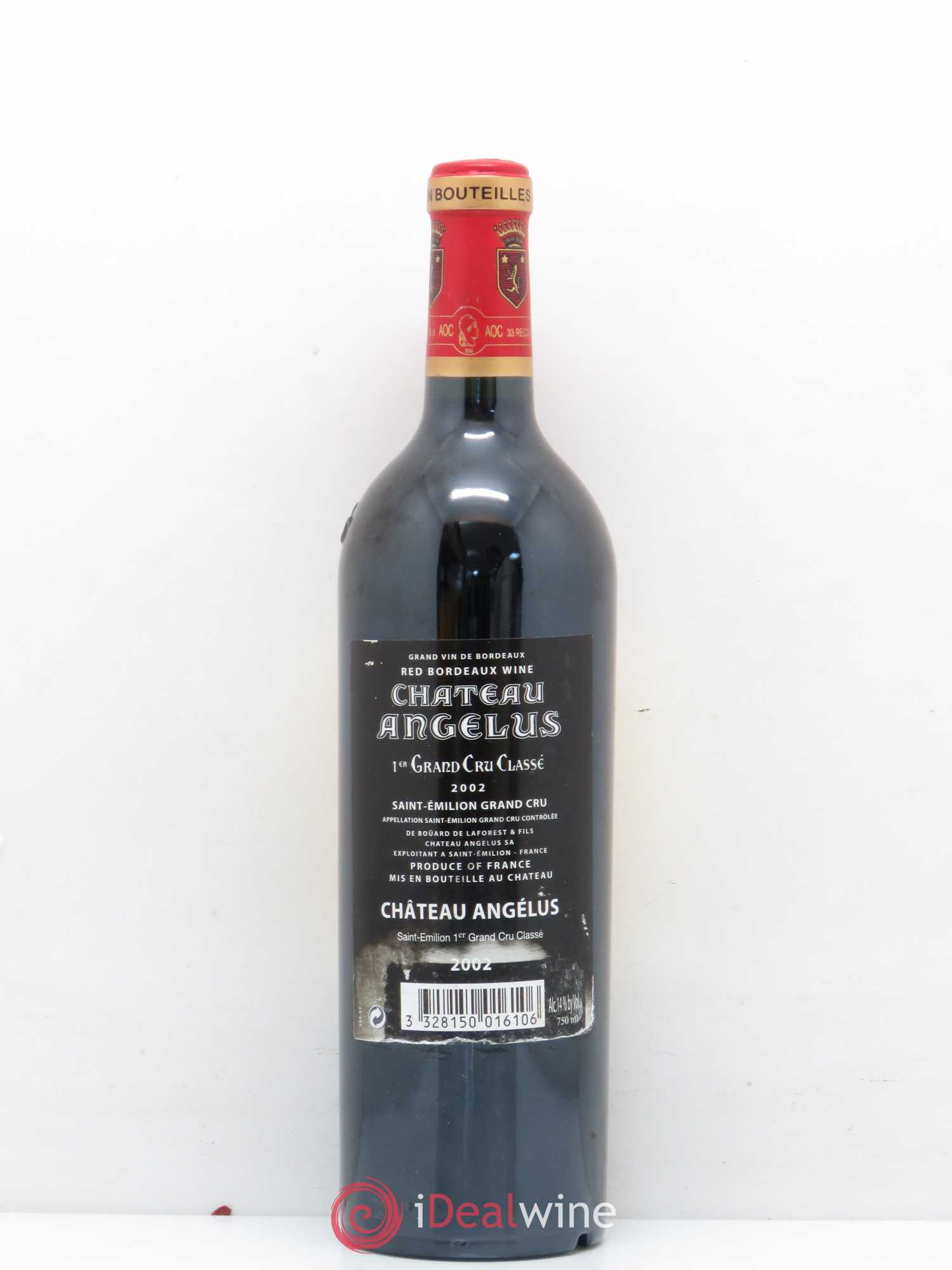 Château Angélus 1er Grand Cru Classé A 2002 - Lot de 1 bouteille - 1