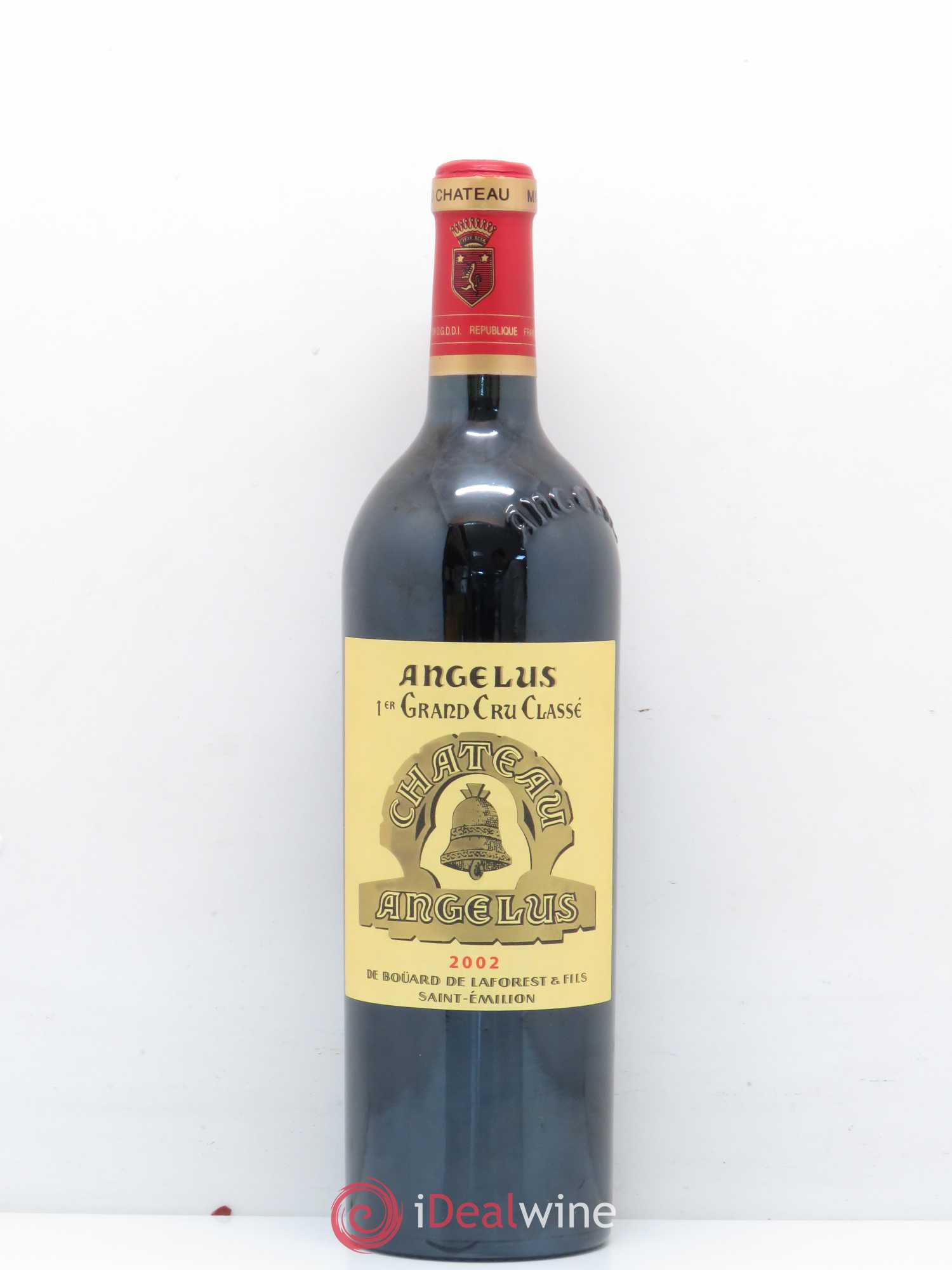 Château Angélus 1er Grand Cru Classé A 2002 - Lot de 1 bouteille - 0