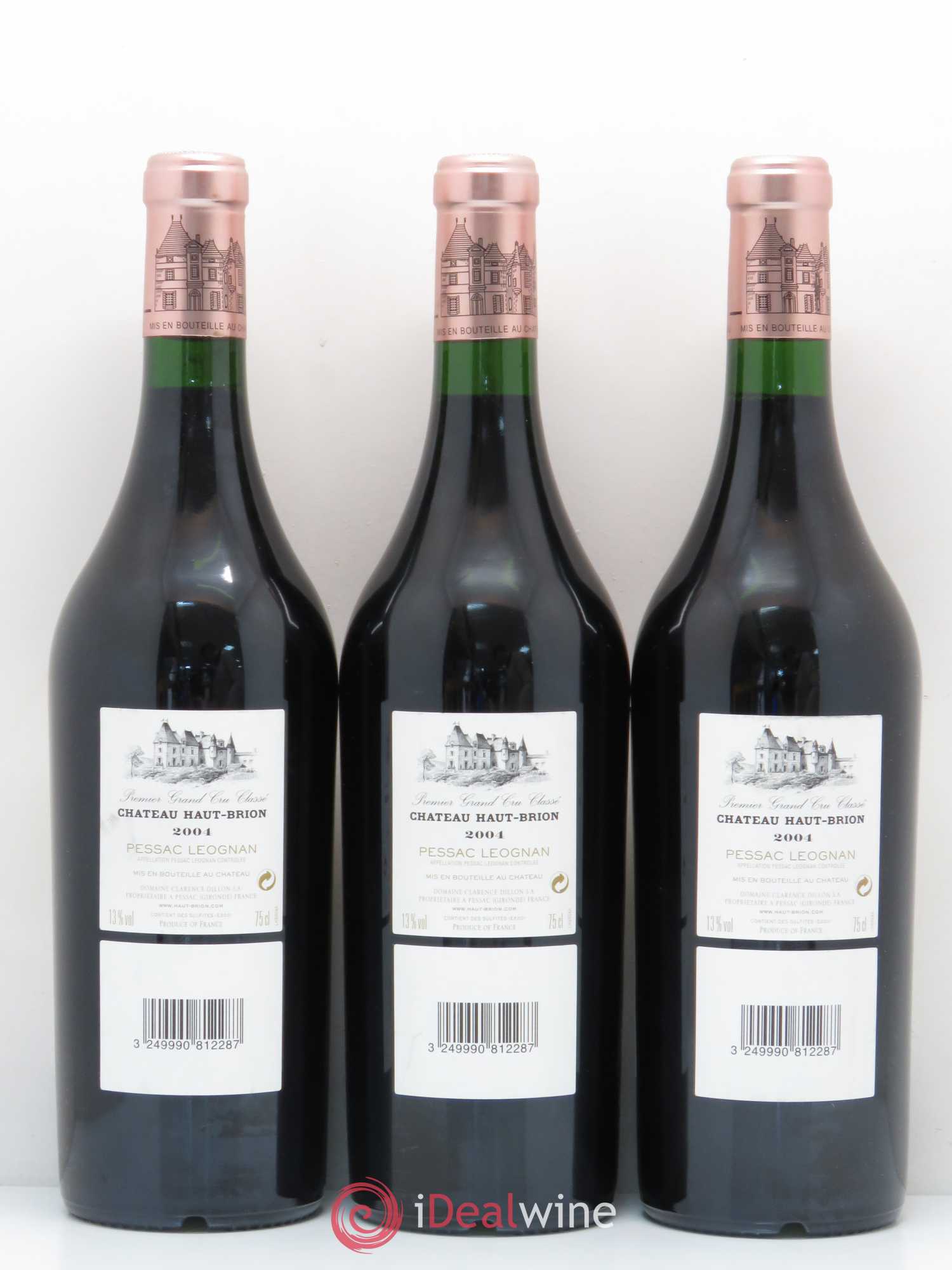 Château Haut Brion 1er Grand Cru Classé 2004 - Lot de 3 bouteilles - 1