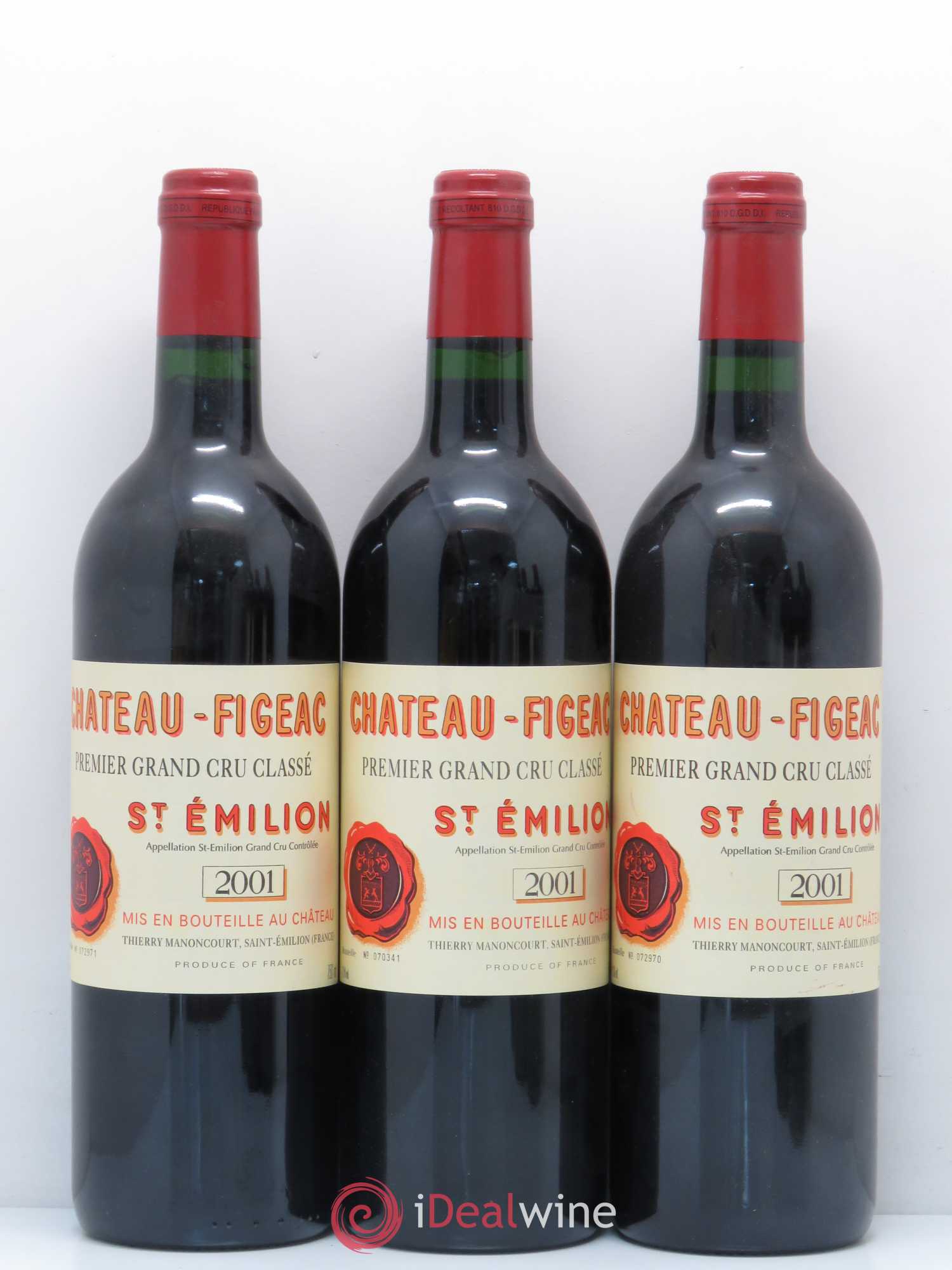 Château Figeac 1er Grand Cru Classé A 2001 - Lot de 12 bouteilles - 2